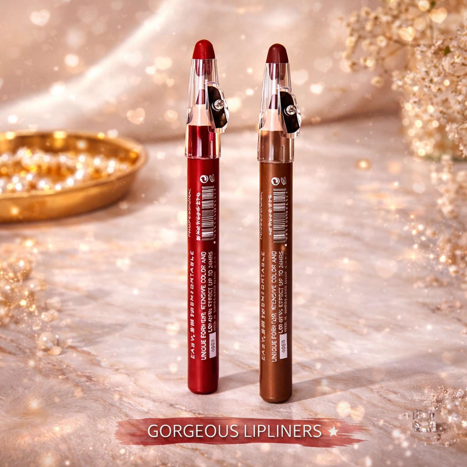 Lip Liner Set (2 Shades) | Ultra-Precision Lip Pencil with Built-in Sharpener-image-25