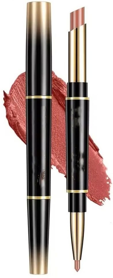 futaba Double-Headed 2 In 1 Matte Lipstick Lip Liner - 07 | breathable-picture-2