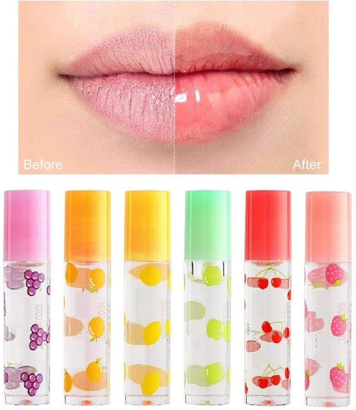 Roll-on Fruit Lip Oil Transparent Moisturizing Lip Oil Fruit-image-34