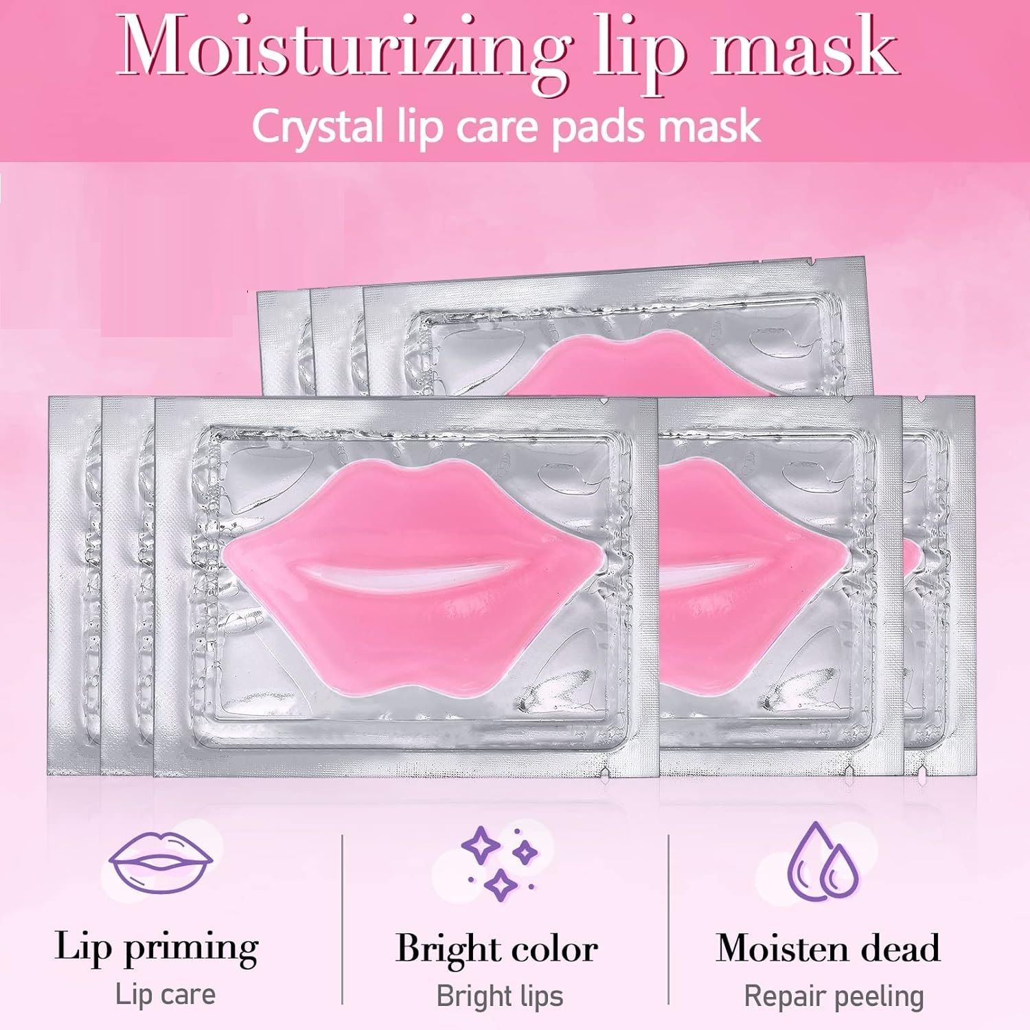 gabbu Lip Masks Moisturizer Lip Mask Crystal Moisturizing Lip Care Pads-picture-14