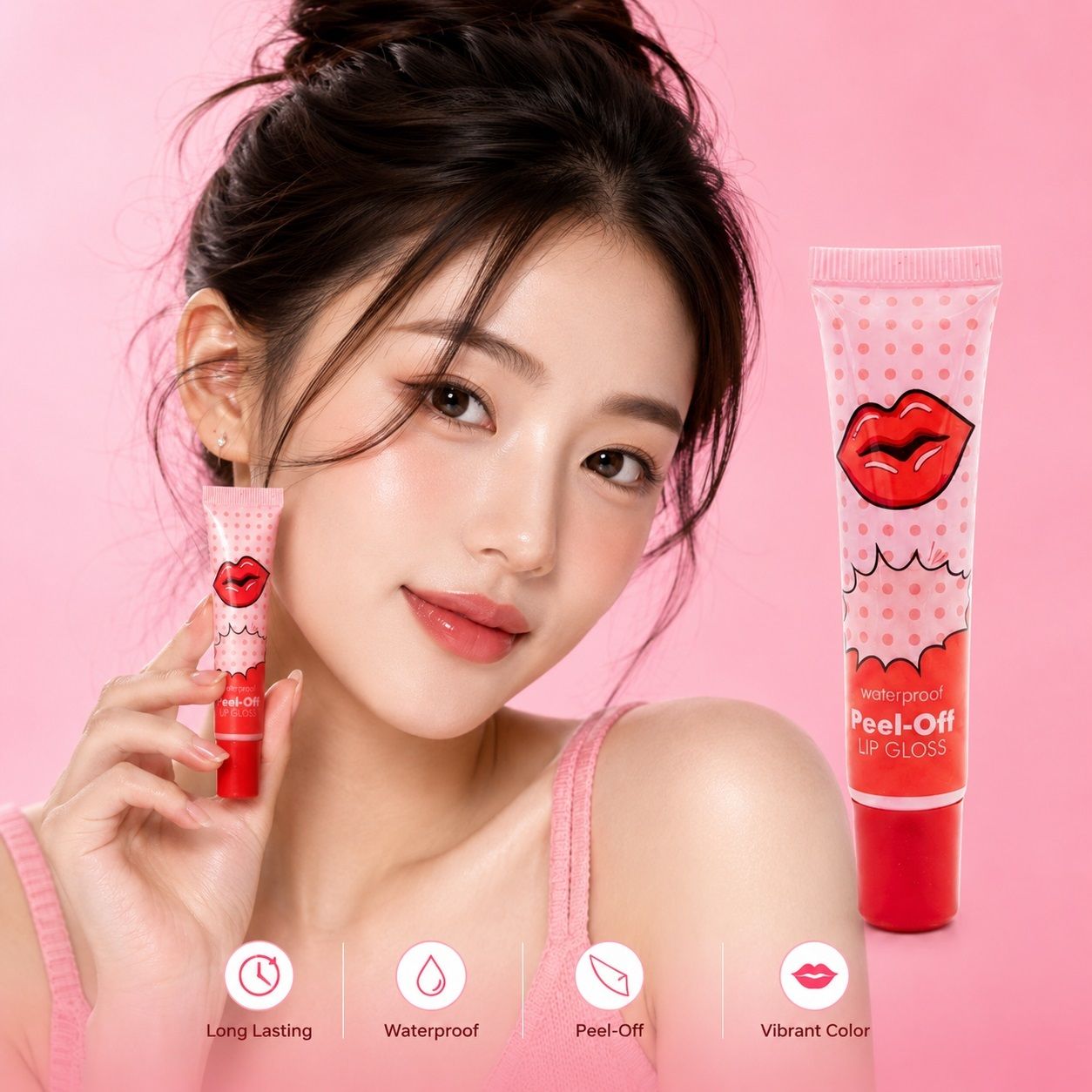 latixmat Peel Off Lipstick Magic Matte Red Makeup Long-lasting LIP COLOR Lip Stain-picture-42