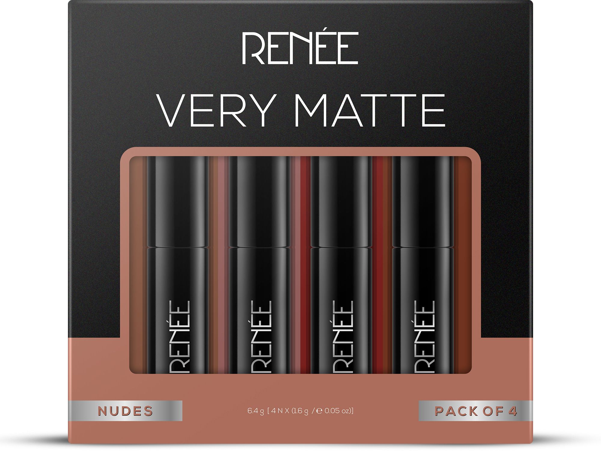 Very Matte Lipsticks Combo, Intense Color, Long-Lasting & Lightweight (4 x 1.6g)-image-2