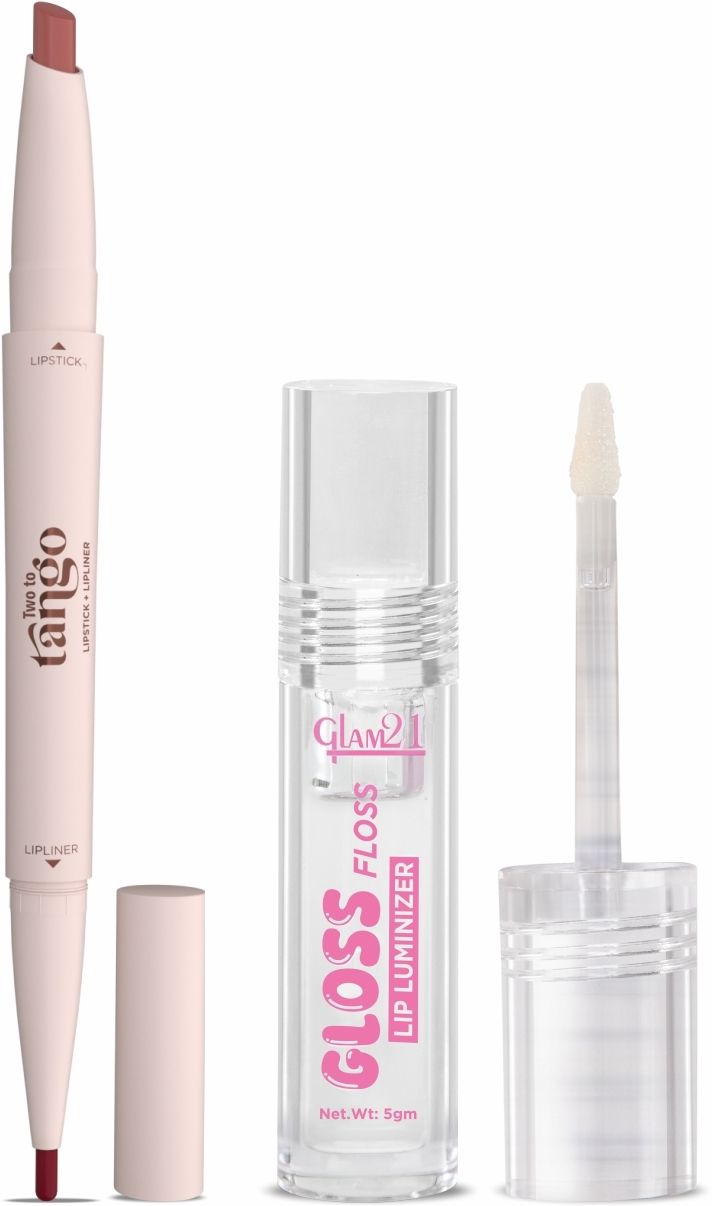 glam21 Gloss Floss Lip Luminizer & Two To Tango Lip Liner + Lipstick Duo Set-picture-11