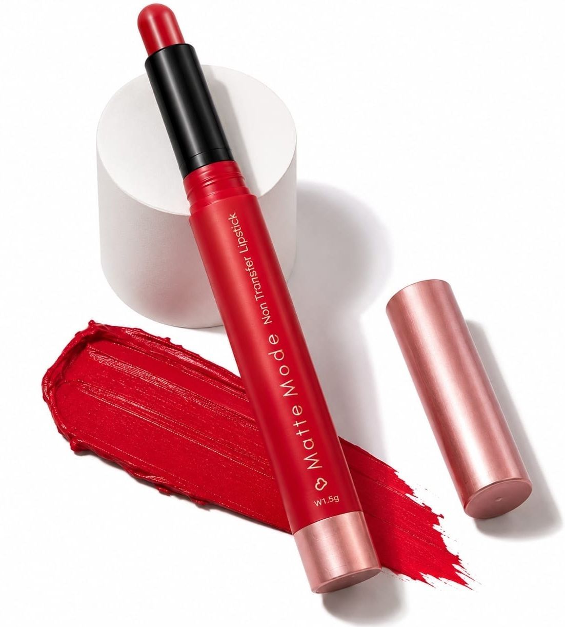 Matte Red Lip Color Smooth Finish Long Lasting Lipstick-image-35
