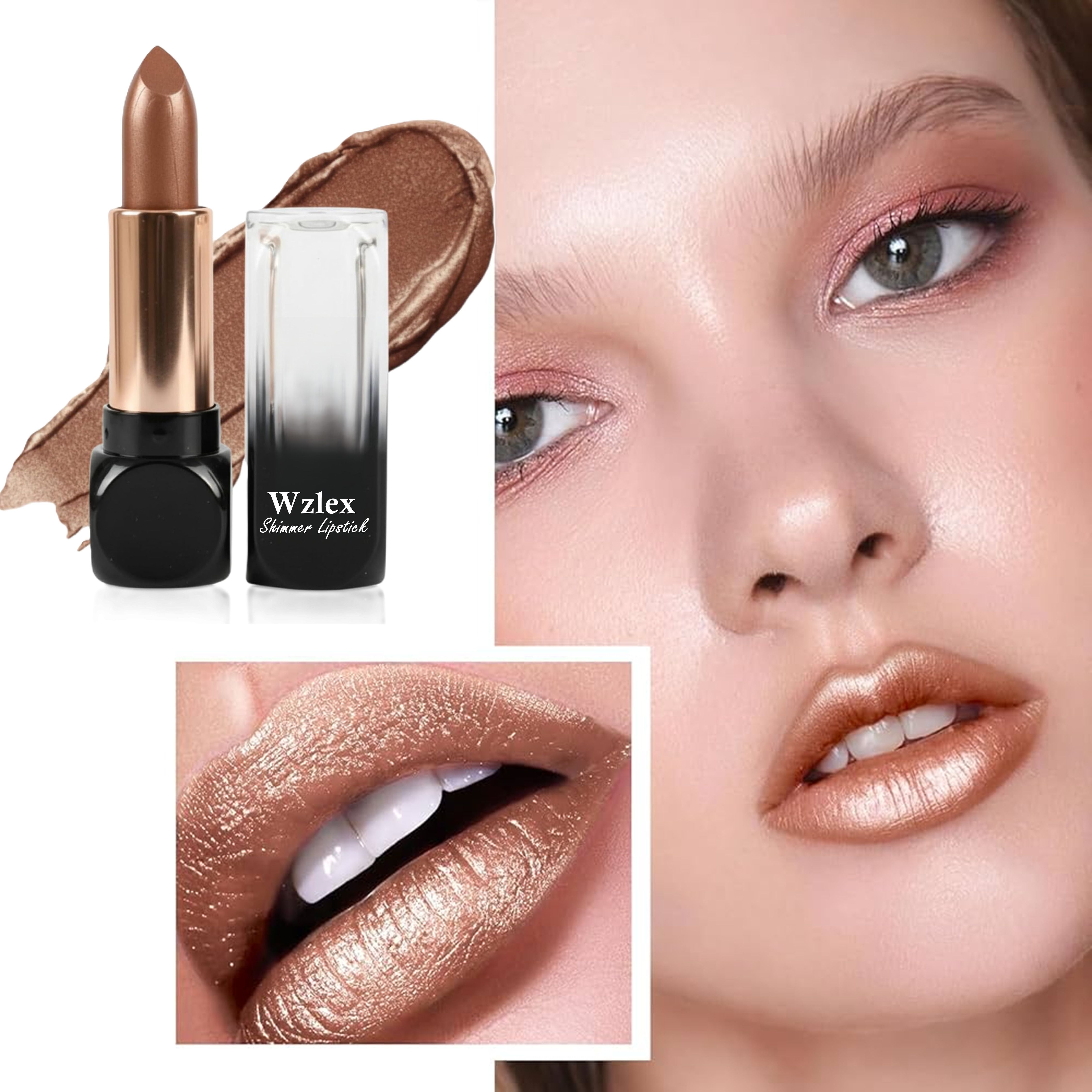Luxurious Shimmer Lipstick with Radiant Metallic Finish-image-26