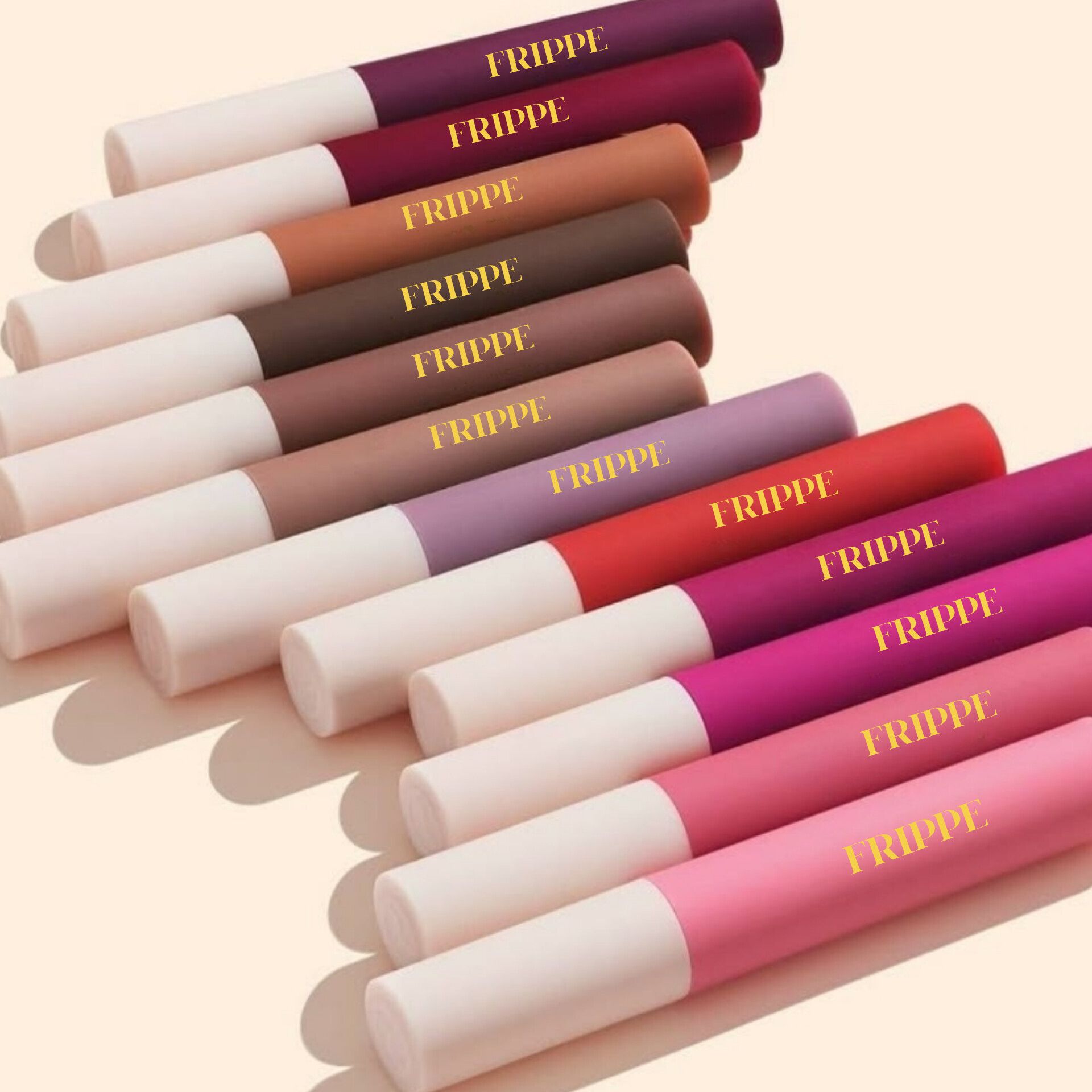 frippe 12Pcs Velvet Nude Liquid Lipstick Makeup Set for Women-picture-13