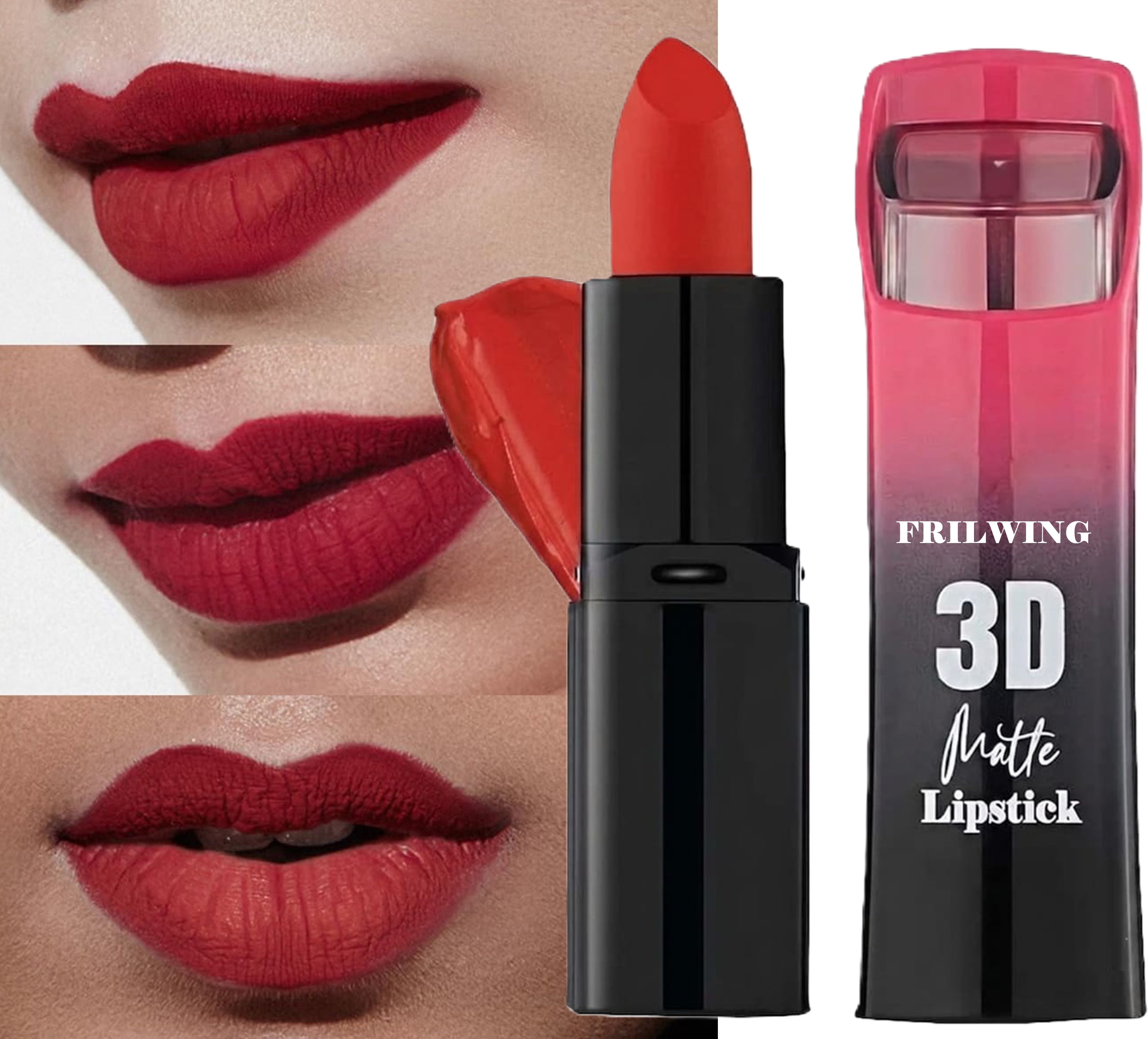 Professional Red Lipstick with Rich Pigmented Matte Finish-image-0