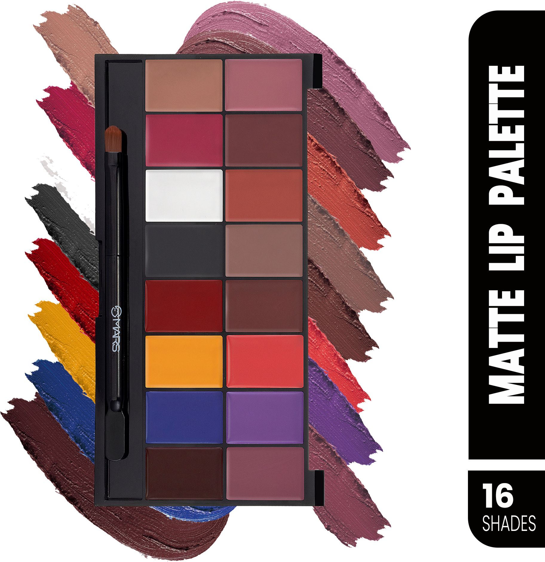 16 Color Ultra Pigmented Matte Lip Color Palette Lipstick-image-0