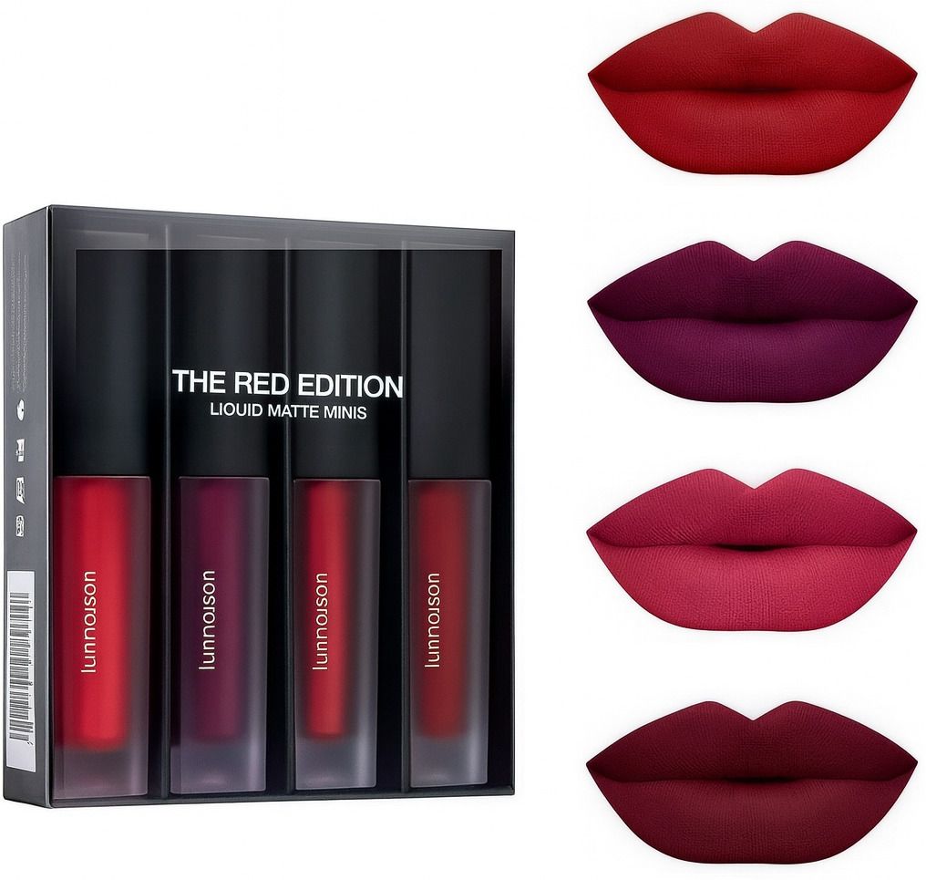 Waterproof Non Transfer Long Lastineg�Liquid lipstick Combo set of 4 pc