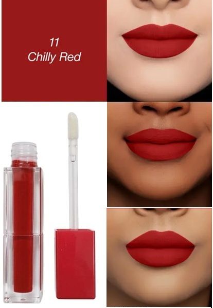 All matte Chilly red Lipstick-image-38