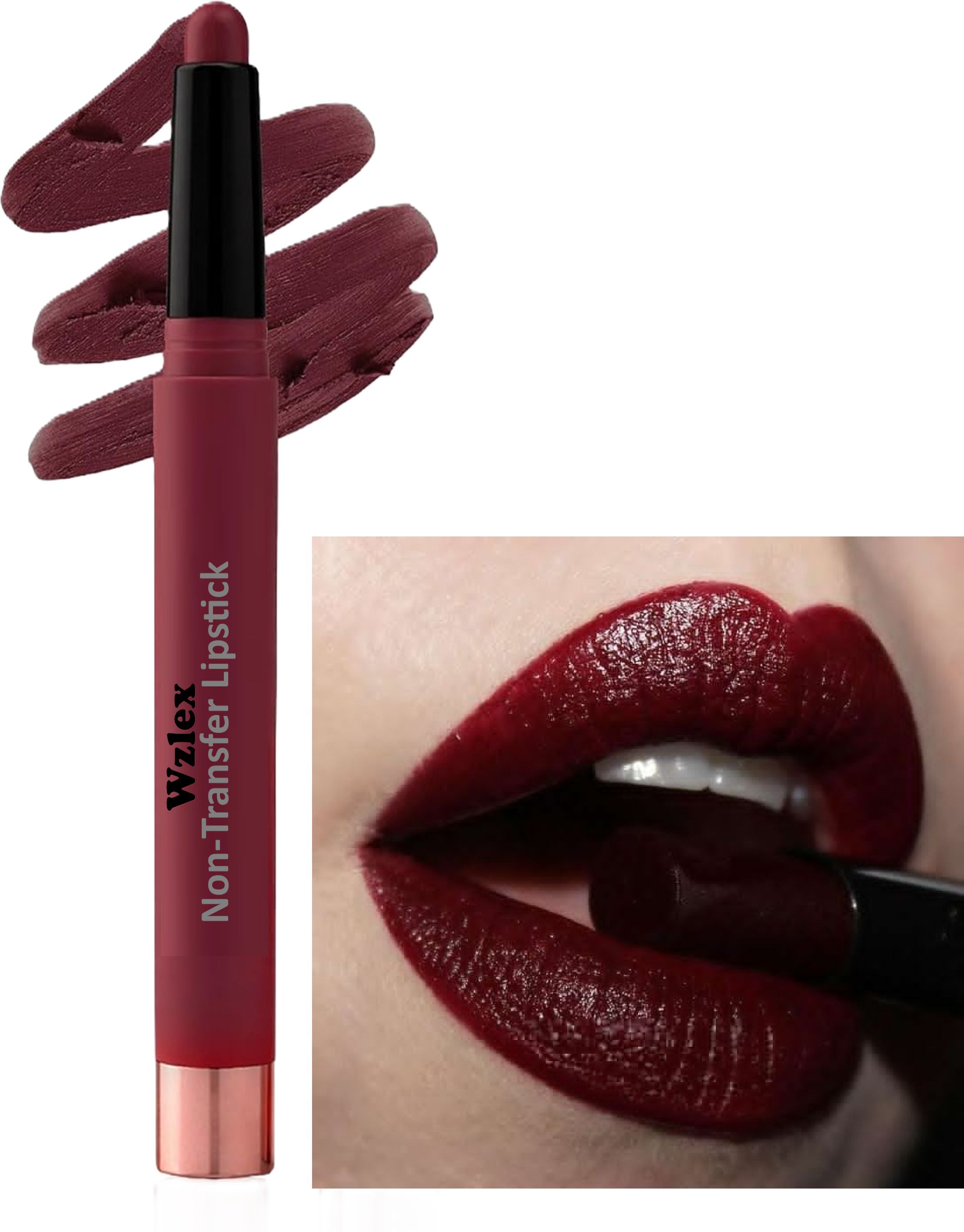 Premium Maroon Matte Finish Lipstick for Stylish Looks-image-14