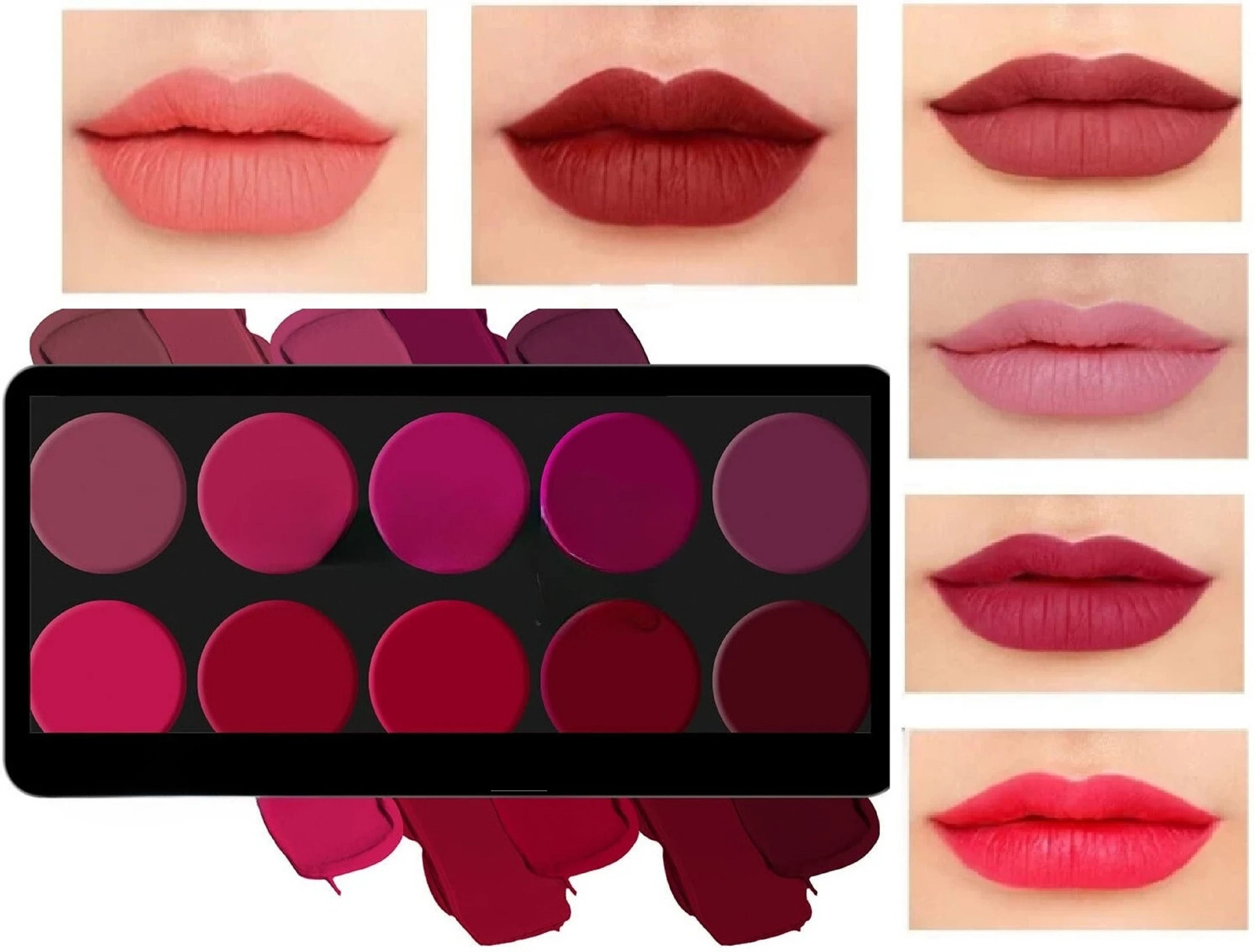 Long Wear Lip Palette with Soft Cream Matte Texture-image-27