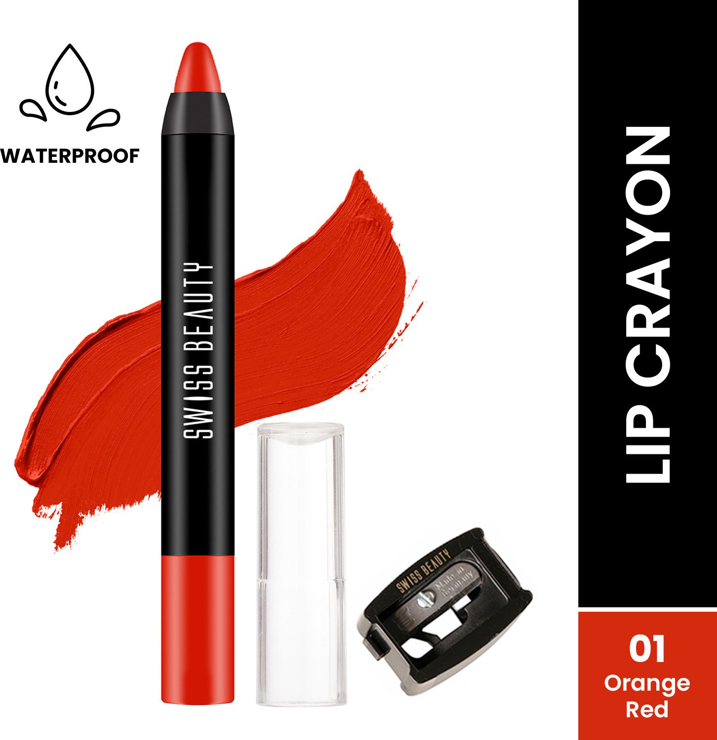 Stay Maxx Lip Crayon-01 Orange Red-image-36