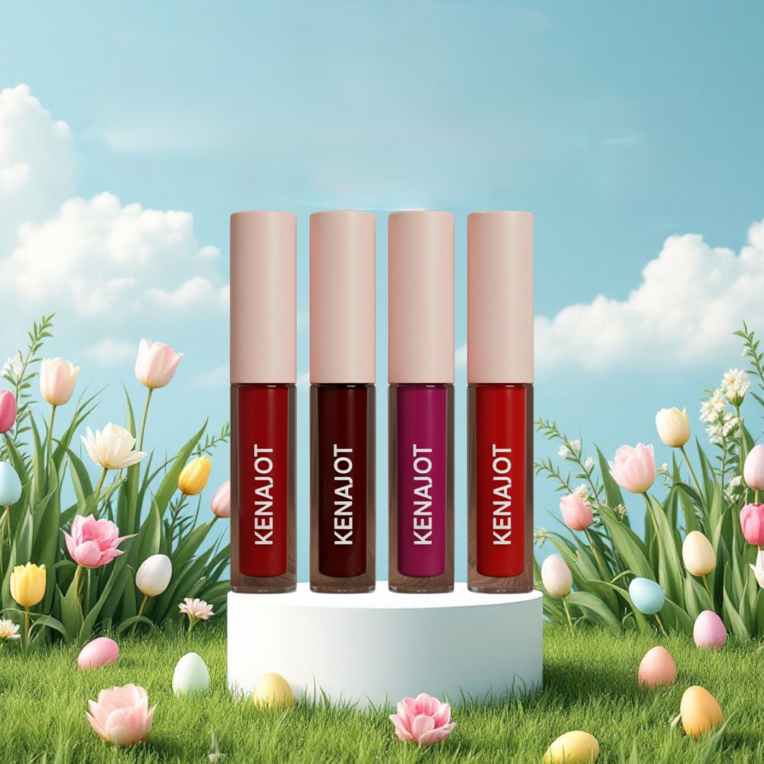 Red Matte Liquid Lipstick Kit for Women-image-42