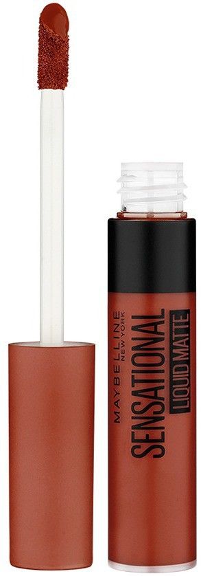 maybelline new york Sensational Liquid Matte Lipstick, 17 Stop On Red, 7 g - Liquid Lipstick Shades Delivering Intense Matte Color Effect-picture-24