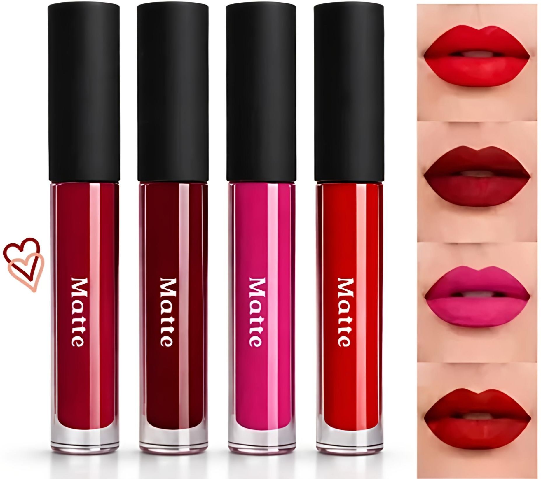 everwey Matte Look Waterproof Lipstic For Women-picture-18