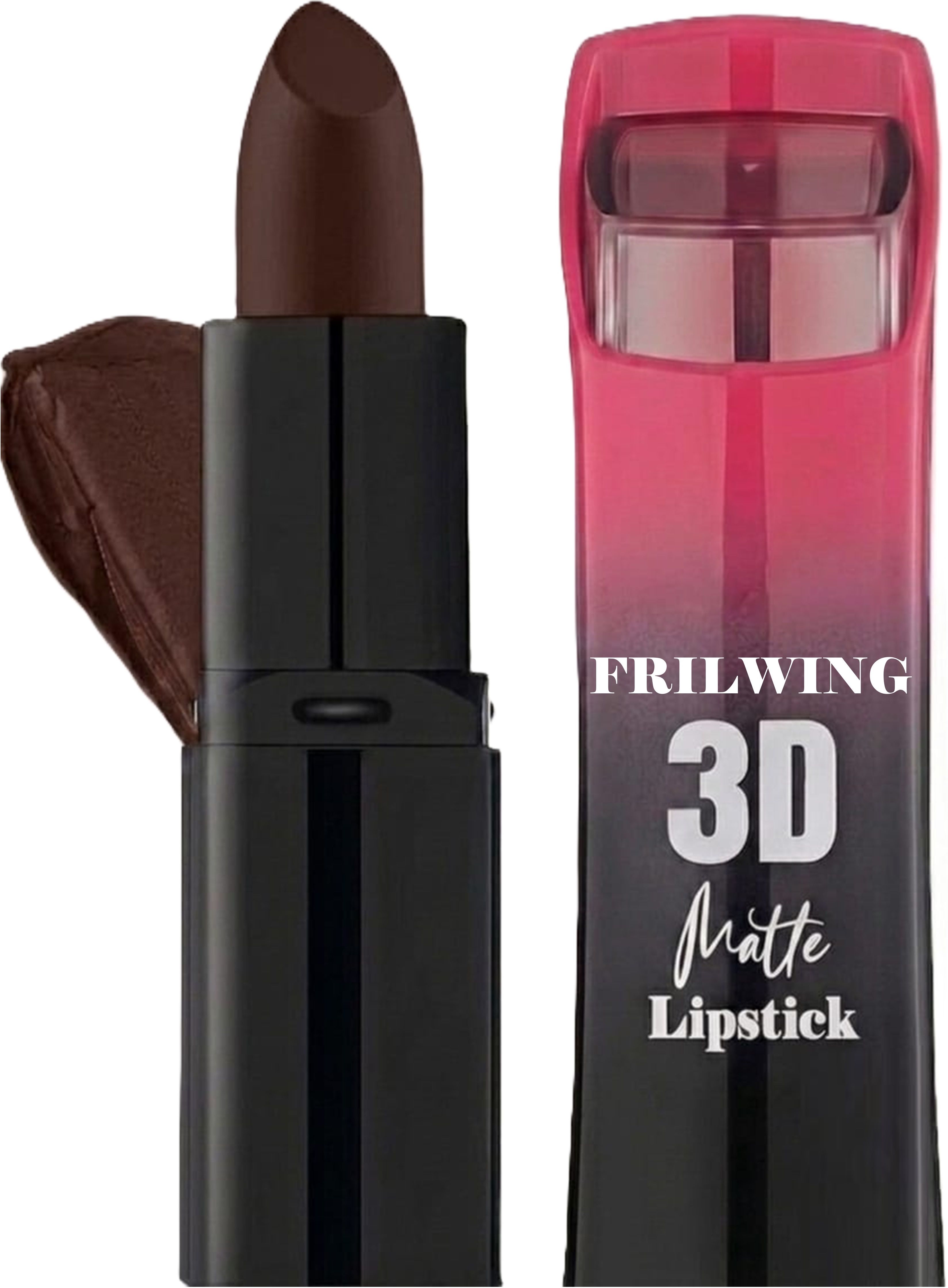 Dark Brown Matte Lipstick with Long Lasting Waterproof Finish-image-43