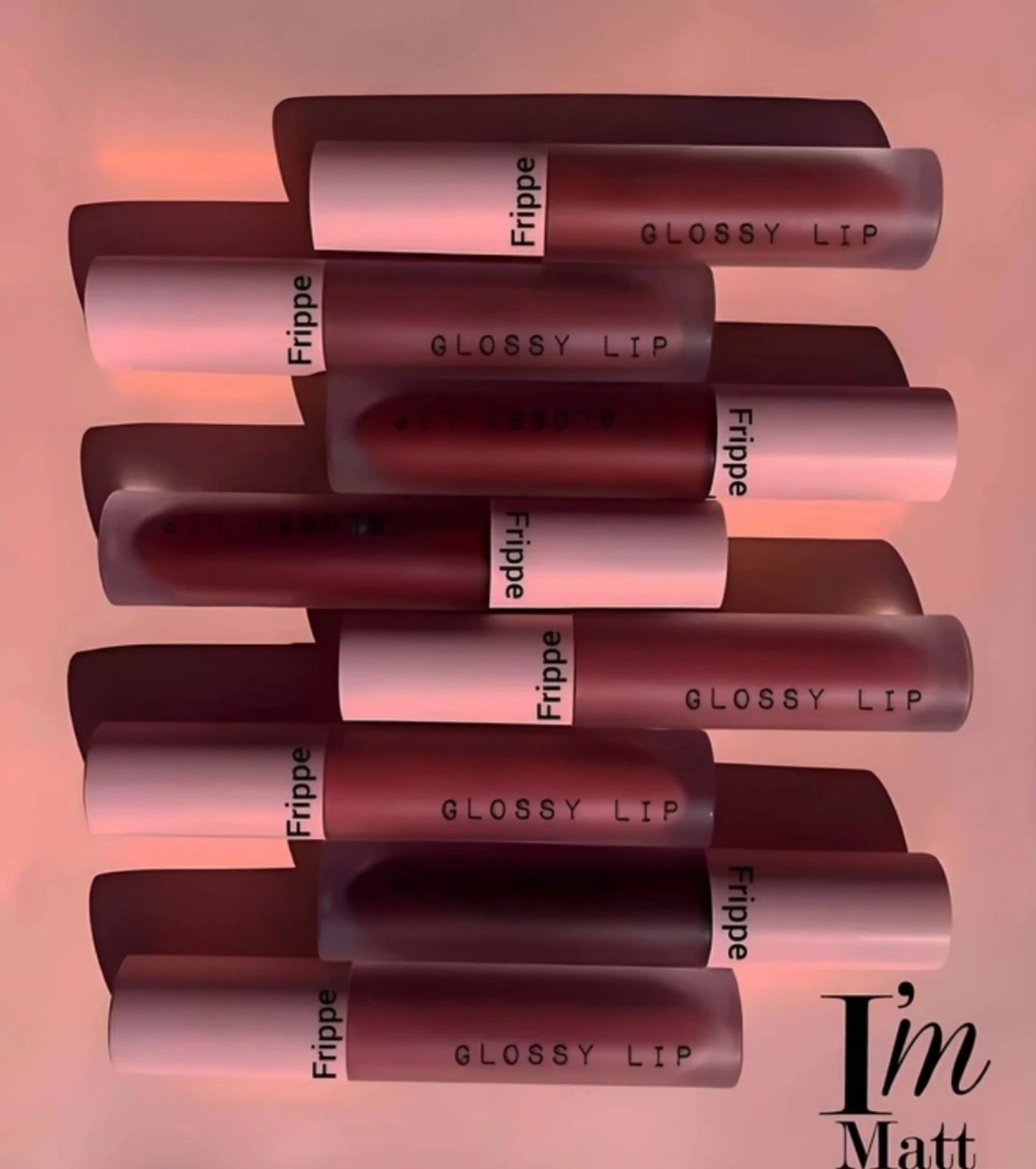 BEAUTY Lipstiks Combo Pack of8 Liquid Mini Lipstick(THE FOREVER NUDE EDITION&RED