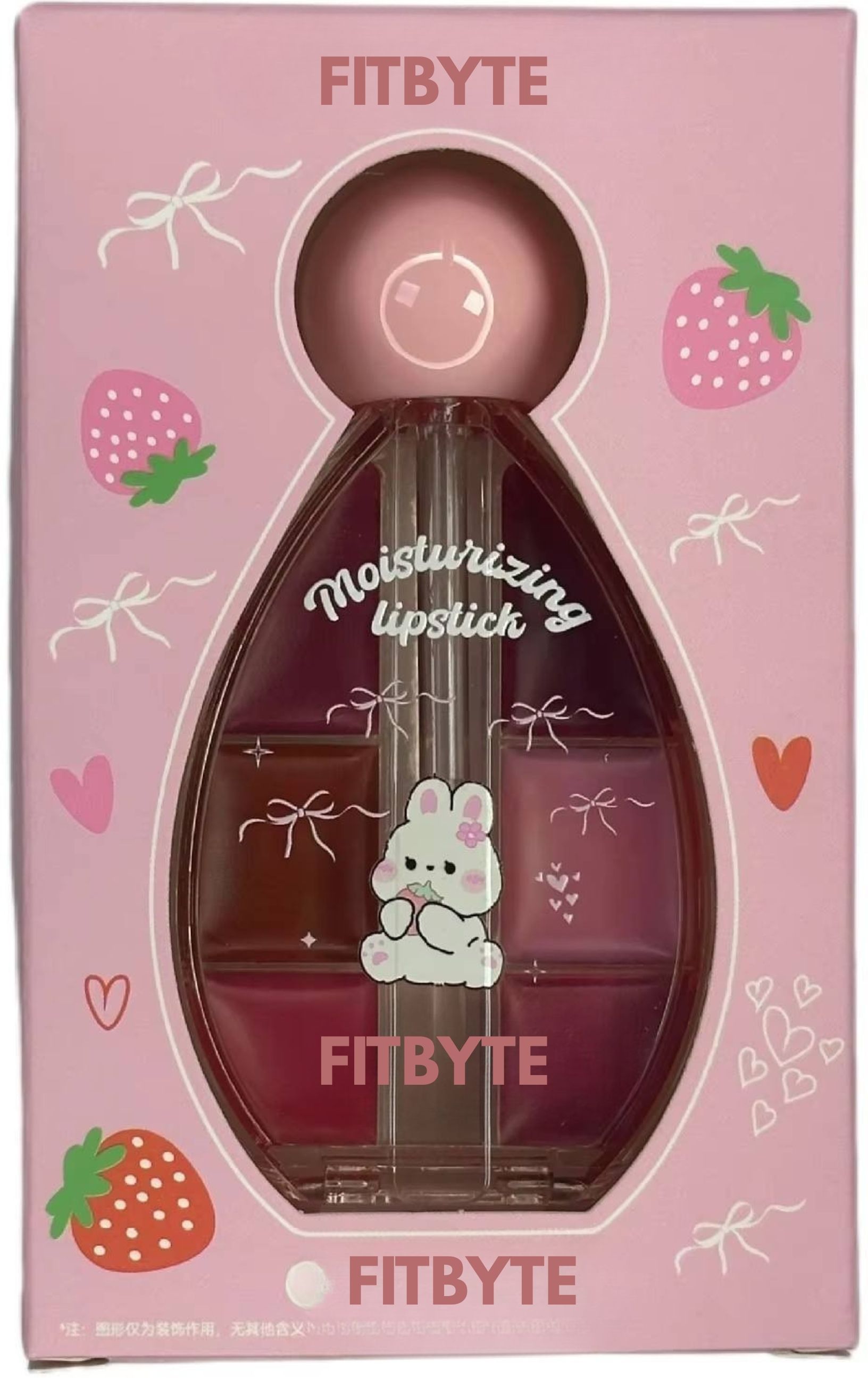 fitbyte 6 Shade Lip Tint Palette – Moisturizing Glossy Finish Lip Color(Pack Of 1)-picture-27