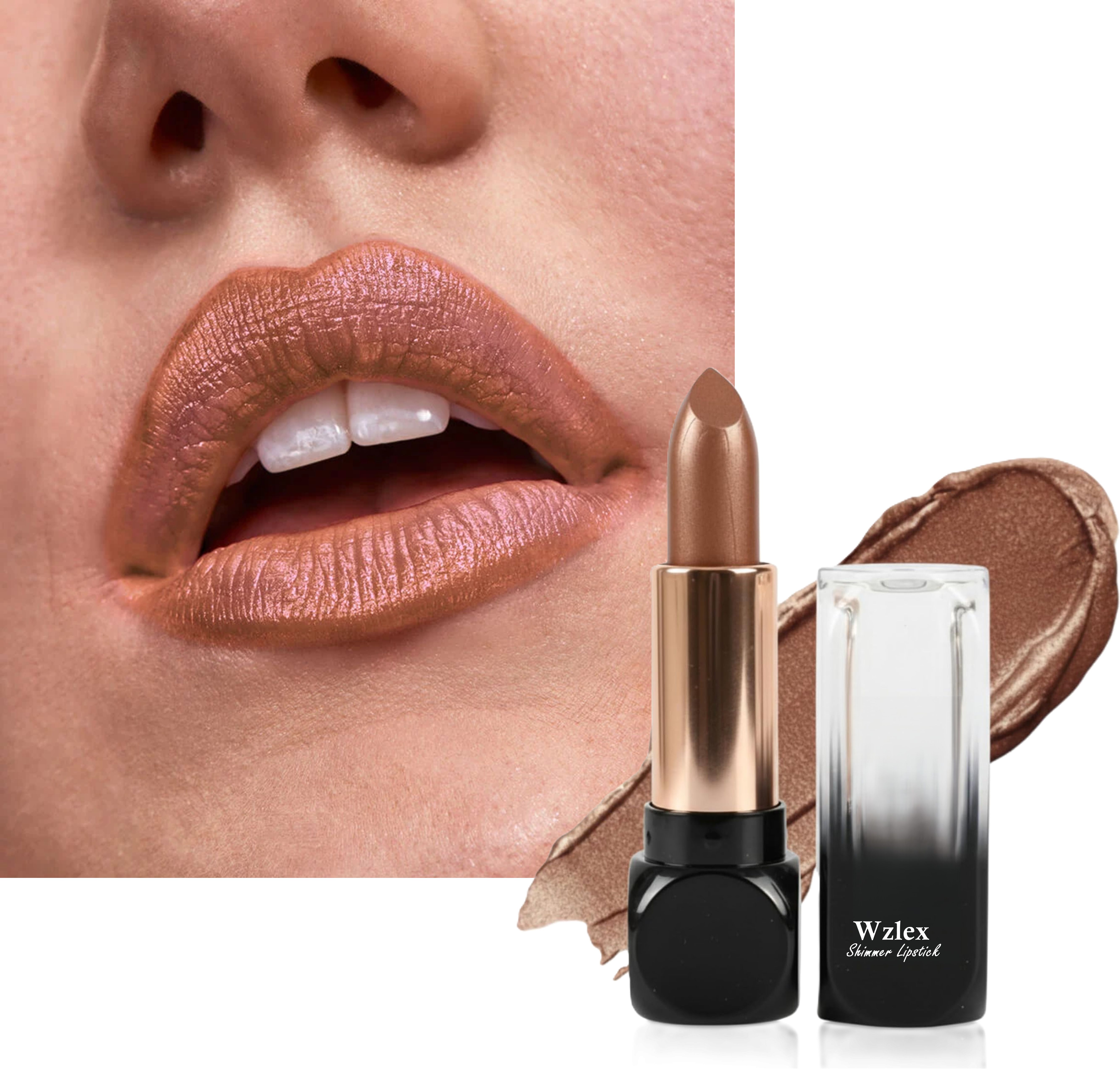 wzlex Beautiful Shimmer Lipstick for Elegant Makeup Looks-picture-44