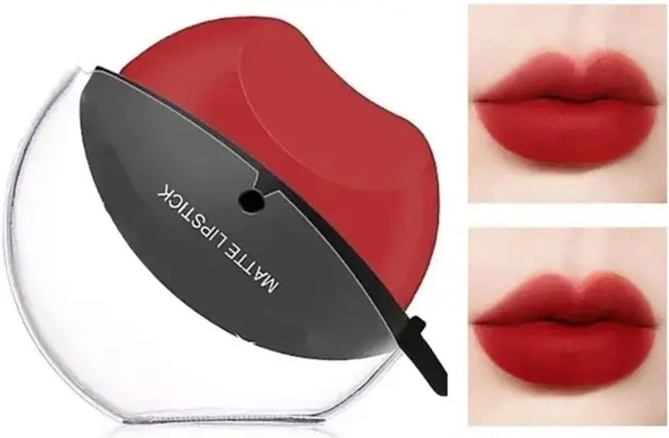 gabbu Apple shape Matte Finish lipstick Red Colour-picture-29