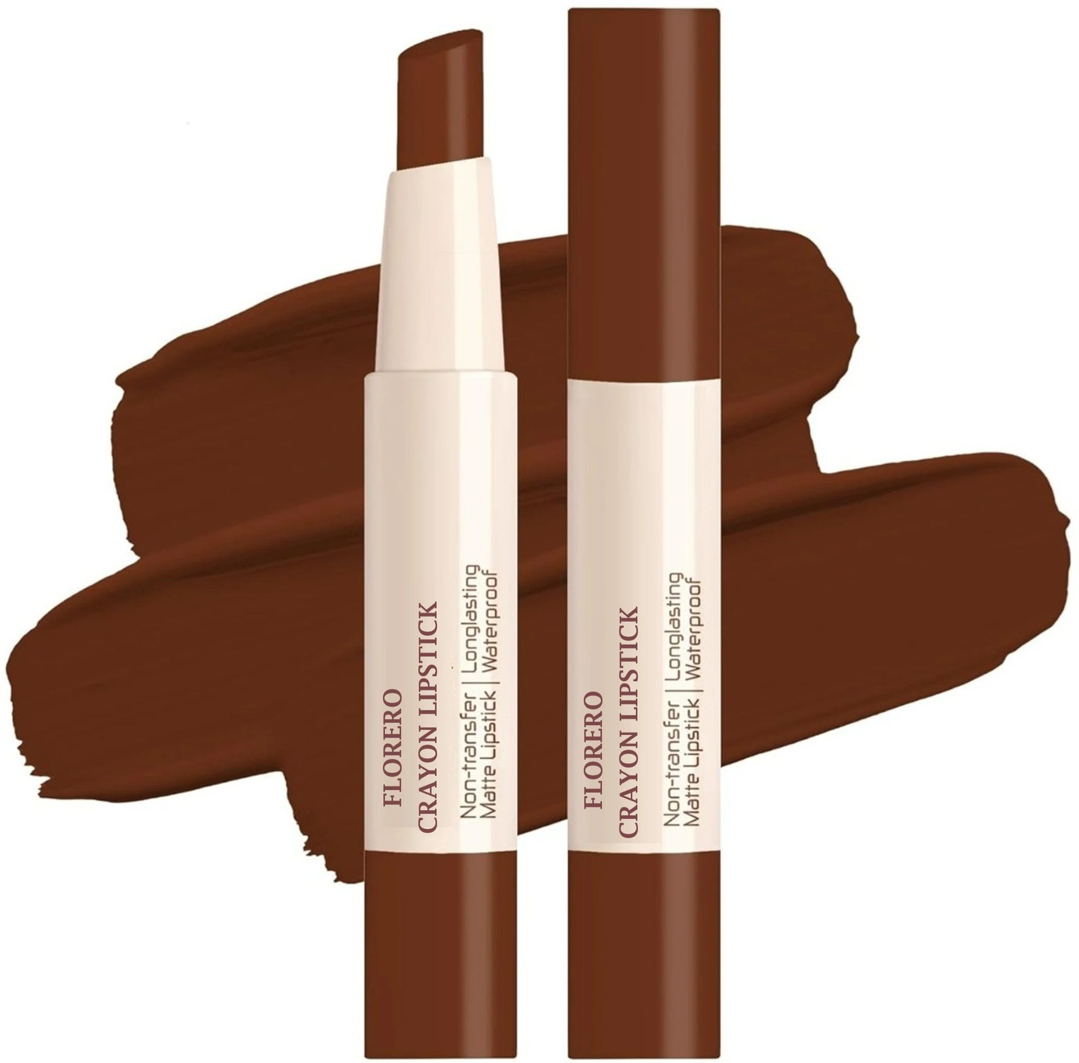 Coffee Brown Lipstick Rich Color Soft Finish-image-26