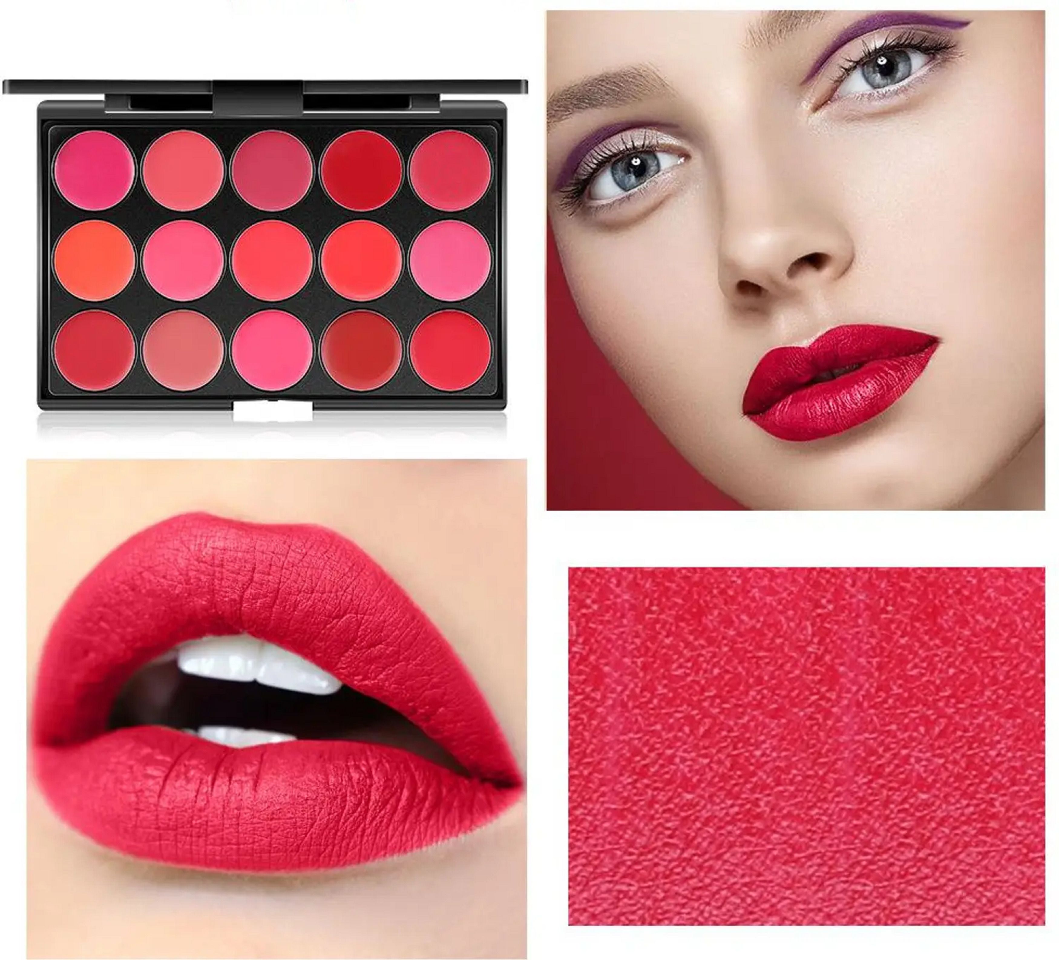 Velvet Matte Lip Color Palette with Smooth Application-image-34