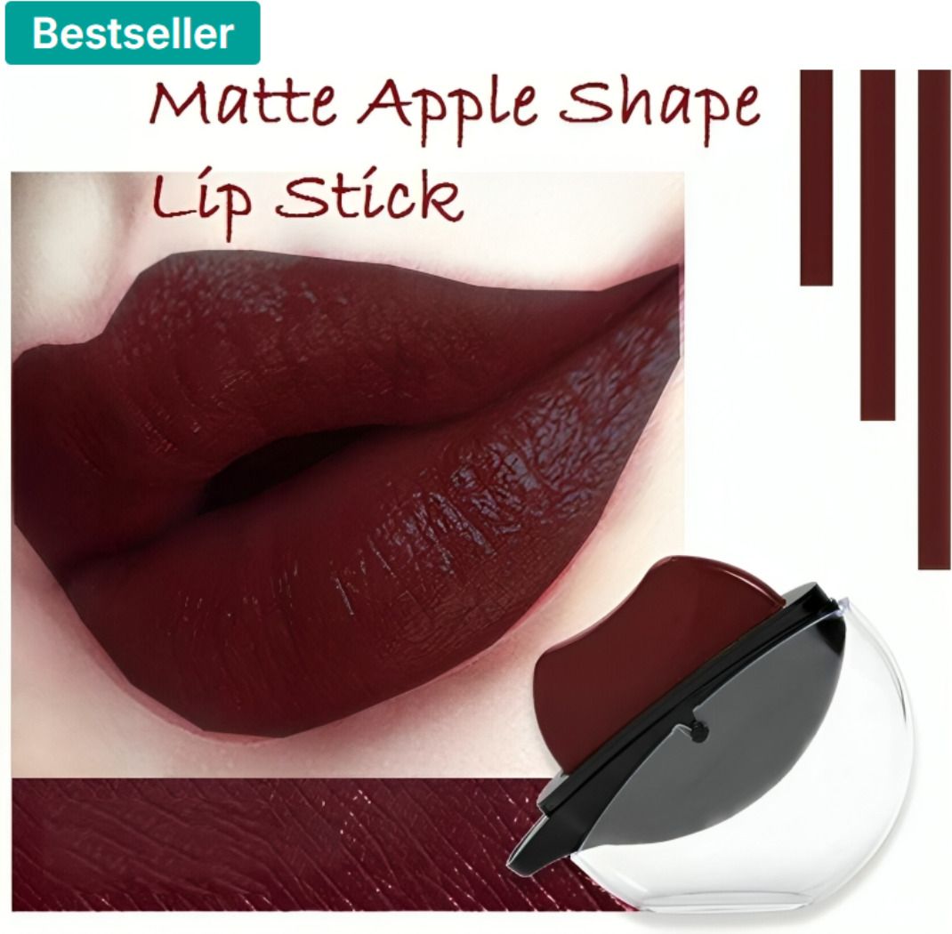 ecilak Lip Shape Lipstick Apple Design Matte Lipstick--picture-17