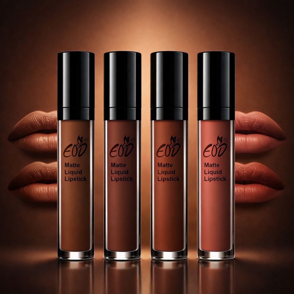 Matte Liquid Lipstick Combo | Long Lasting Waterproof |Brown Nude Collection-image-22