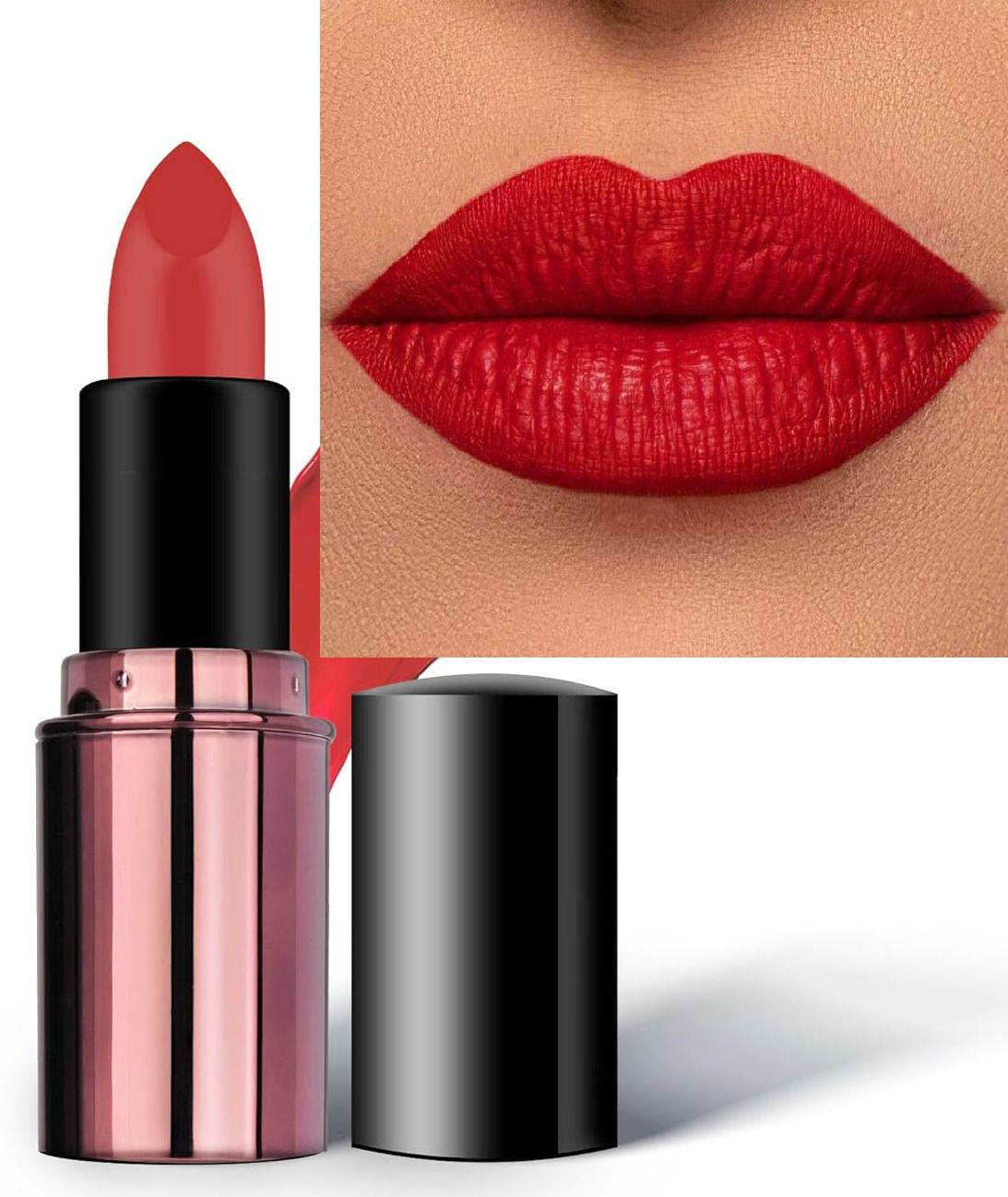 Creamy Tomato Red Crayon Lipstick for Smooth Velvet Lips-image-40
