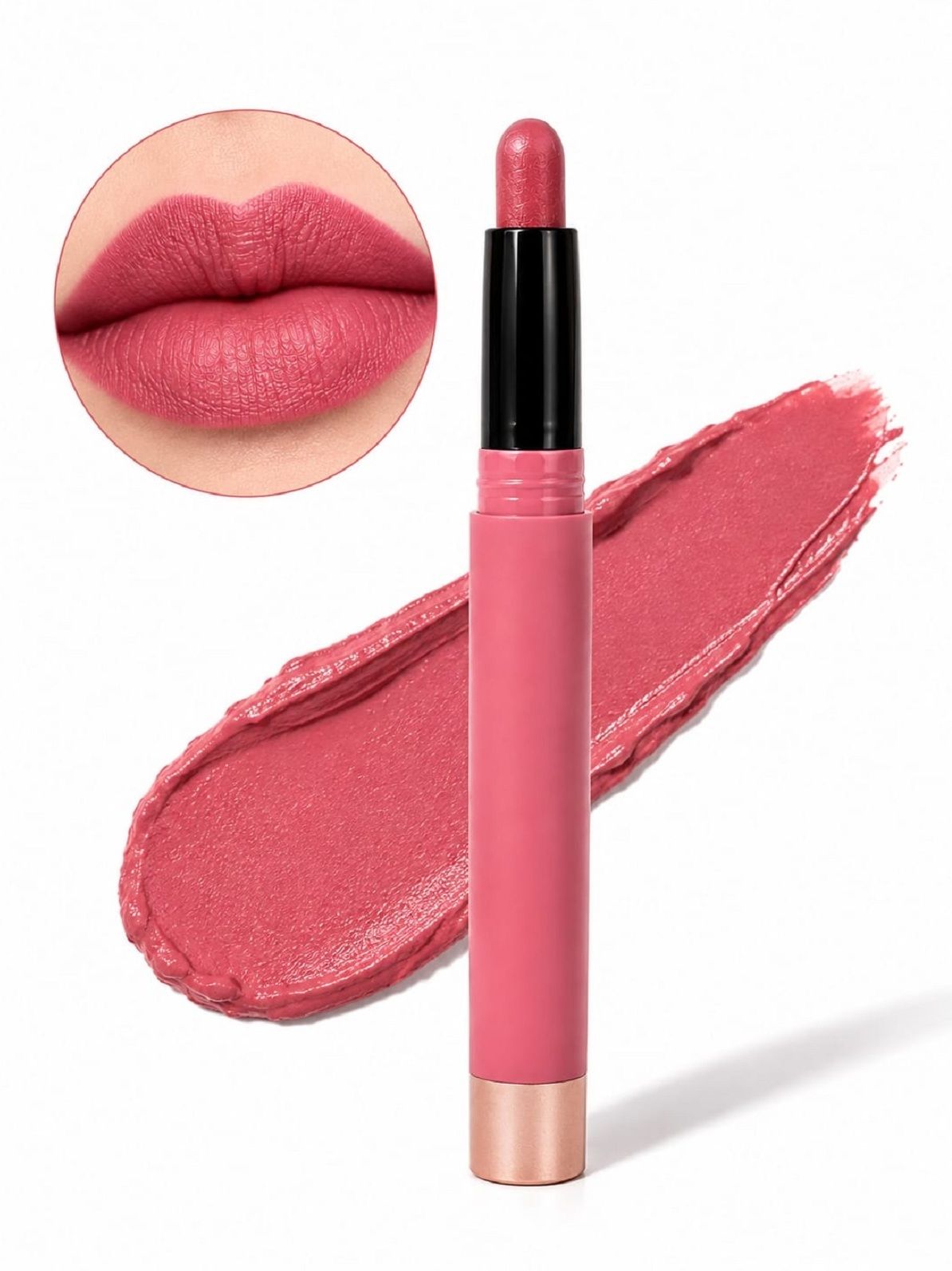 Brown Tone Matte Lipstick Smooth Finish Comfortable Lip Makeup-image-0