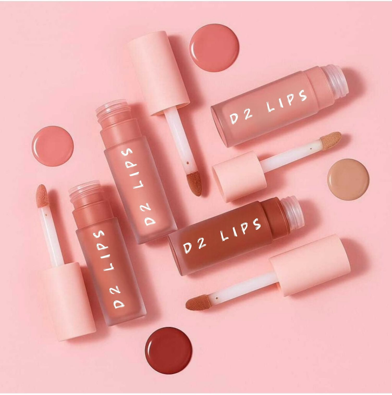 4 Shades Nude Matte Lipstick | Mini Long Stay Waterproof Combo Set