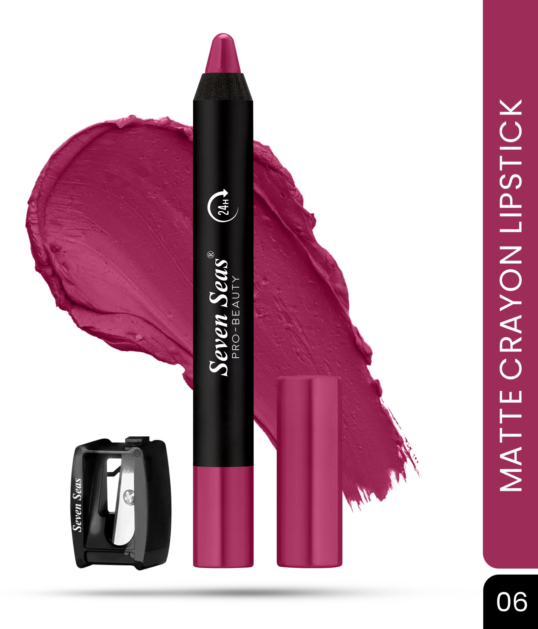 seven seas Matte Mood Non-Transfer Lipstick Long Lasting & Waterproof Lasts Upto 24Hrs-picture-19