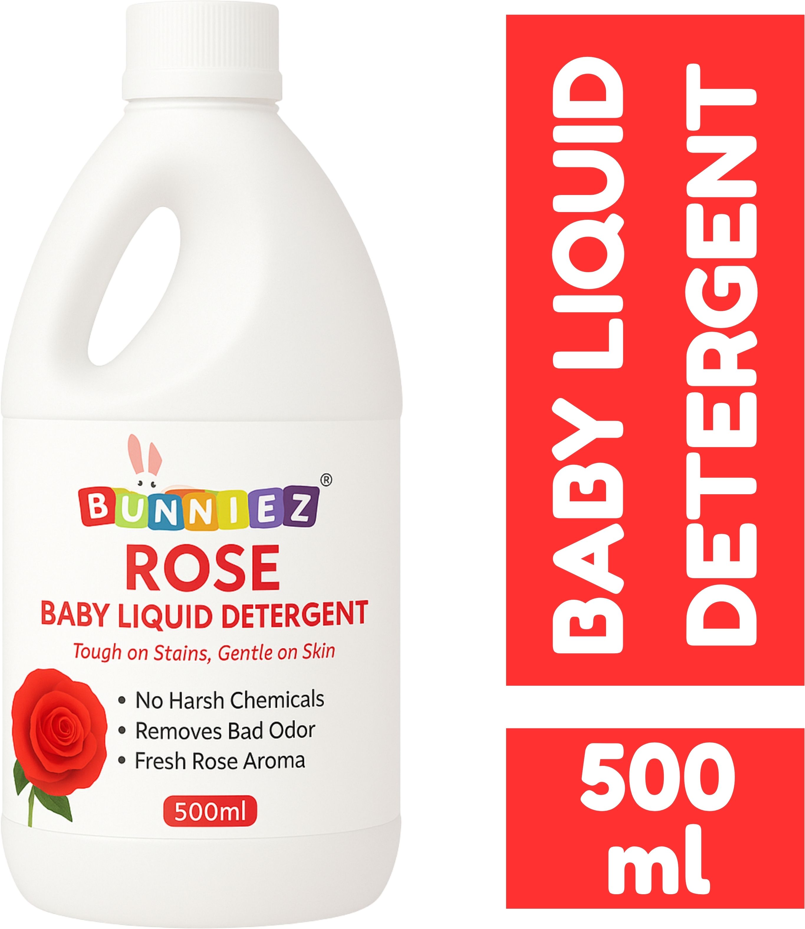 Laundry Liquid Safe & Gentle on Clothes, Eliminates Germs No Harmful Chemicals Rose Liquid Detergent-image-19