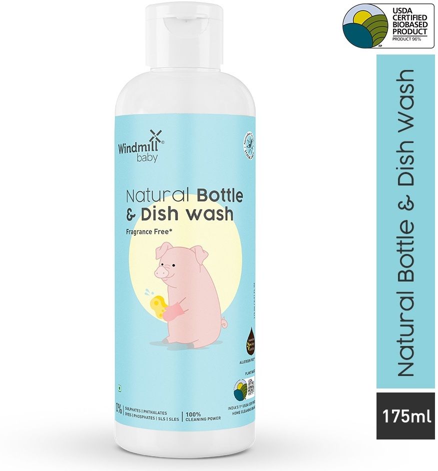 Bottle and Dish Wash Liquid Cleanser USDA Certified, Allergen Free Liquid Detergent