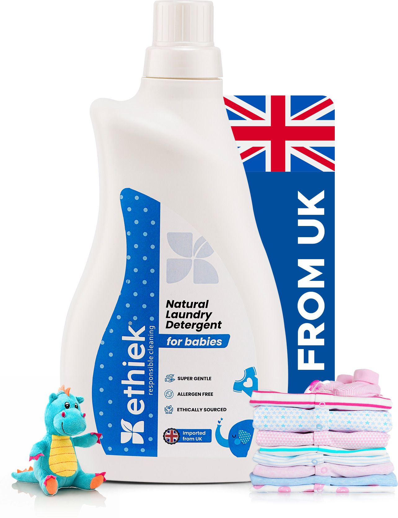 Natural Baby Laundry Detergent| Zero Enzyme Gentle Formula, Imported from UK | Lavender Liquid Detergent-image-43