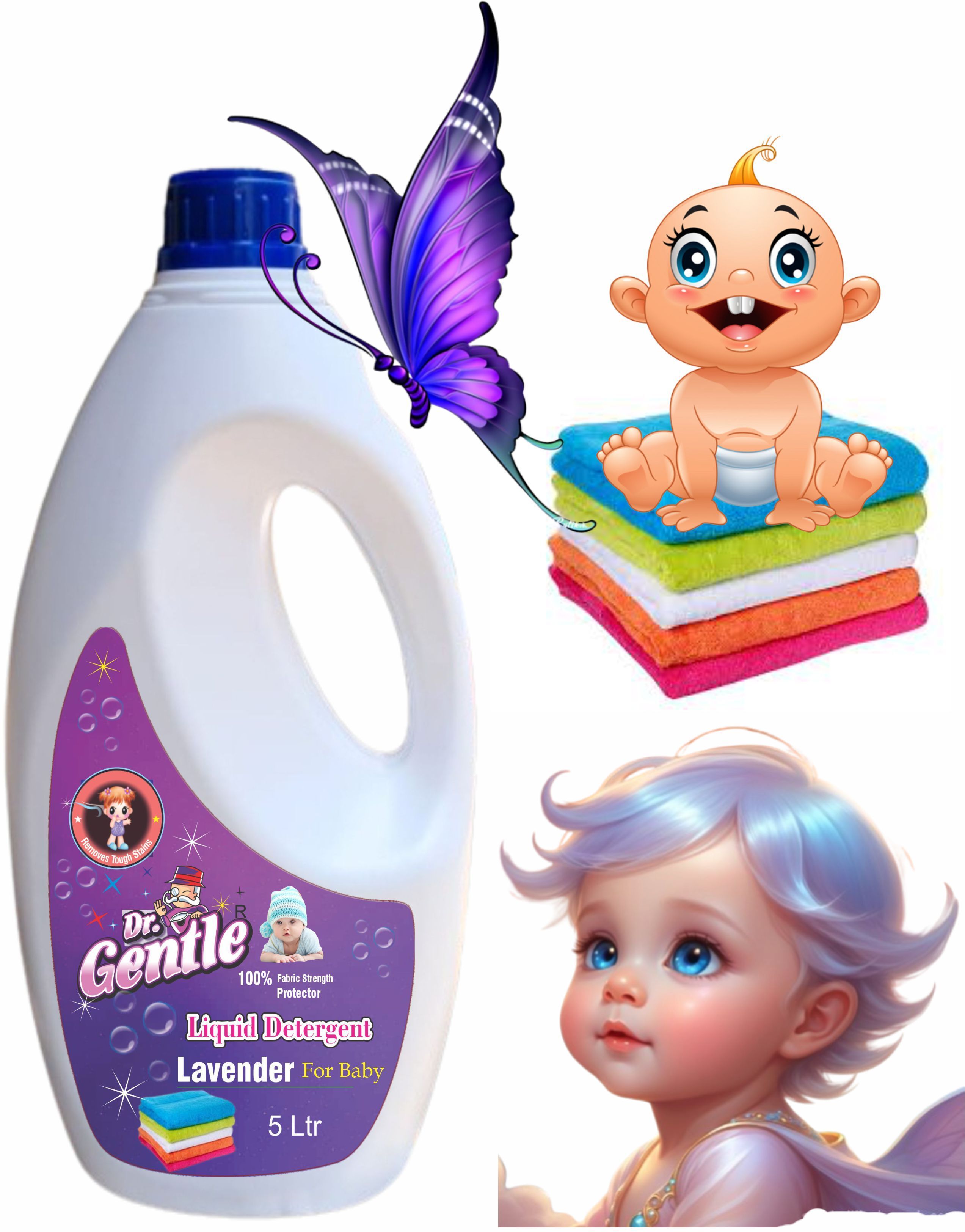 doctorgentle Biodegradable Baby Laundry Detergent with Bio Enzymes & Antibacterial Lavender Lavender Liquid Detergent-picture-30