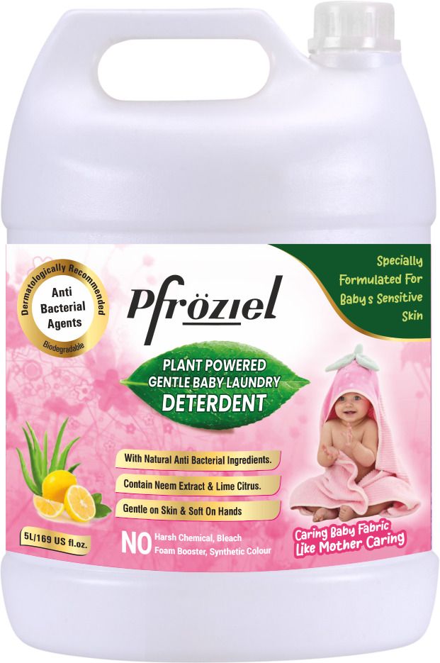 pfroziel Plant Powered Baby Laundry Liquid Detergent with Bio - Enzymes Floral Liquid Detergent-picture-45