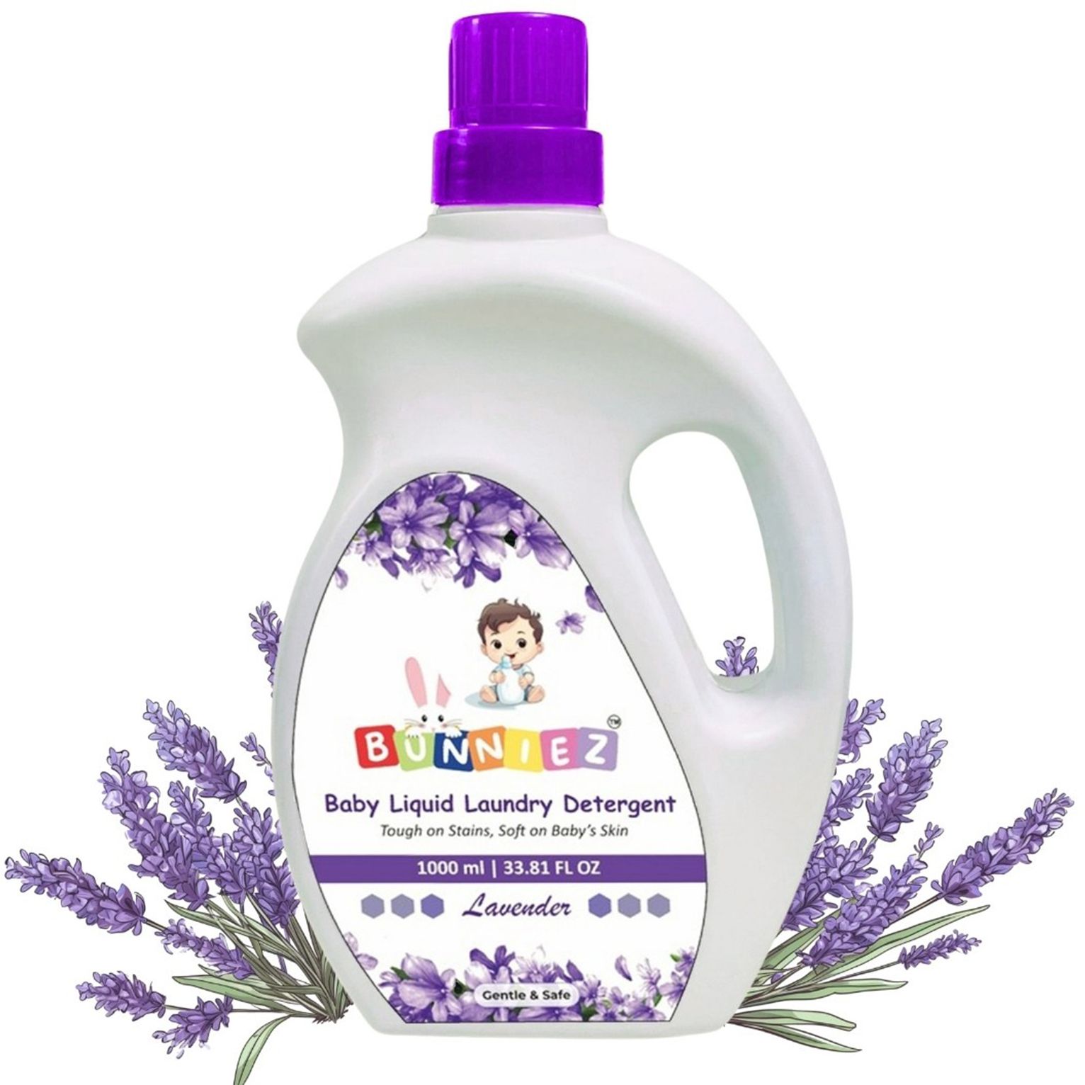 Baby Laundry Detergent for Baby Clothes Kills Bacteria Free From Harsh Chemicals Lavender Liquid Detergent