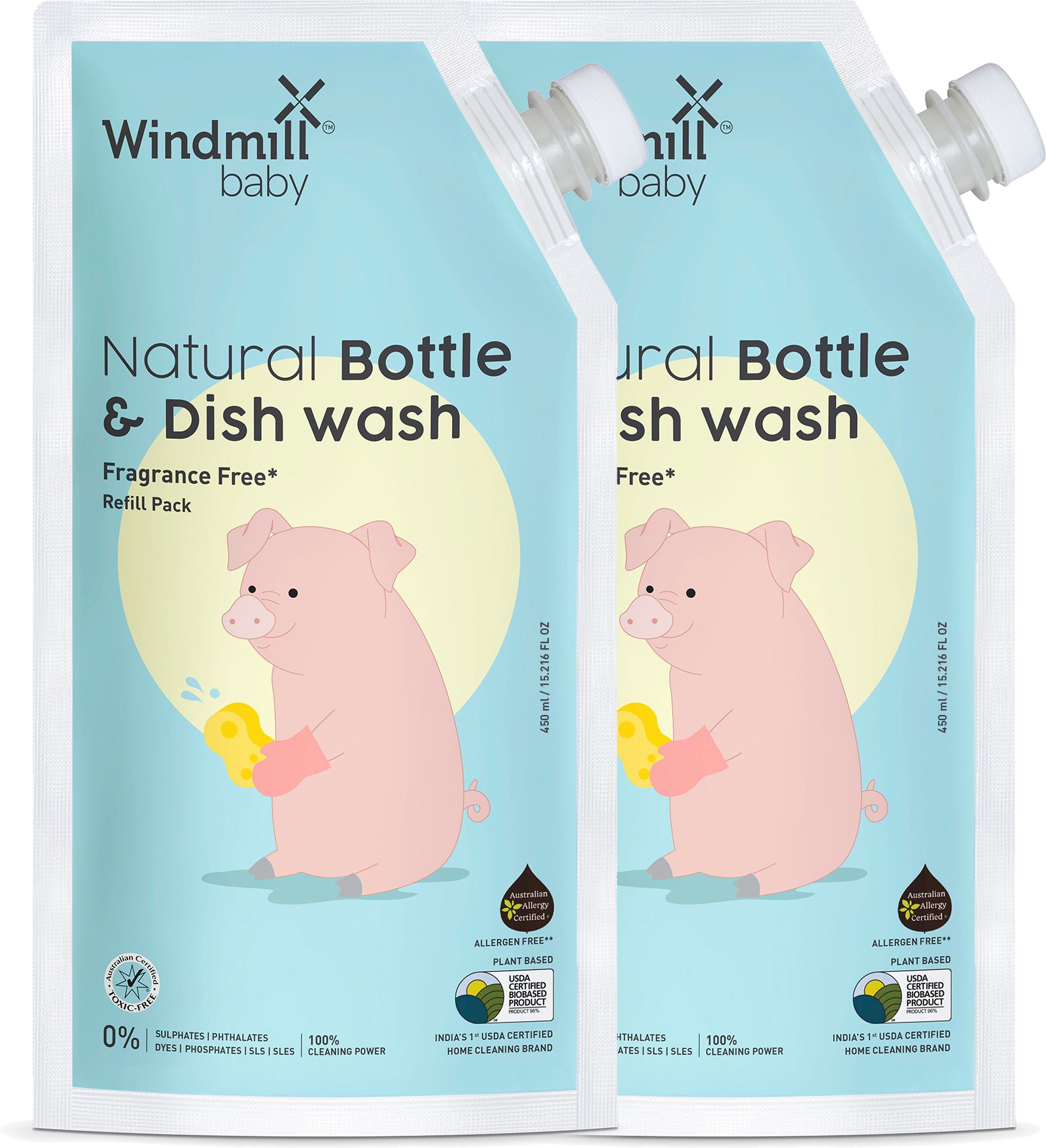 Bottle and Dish Wash Liquid Cleanser Refill Pack USDA Certified, Allergen Free Liquid Detergent-image-15