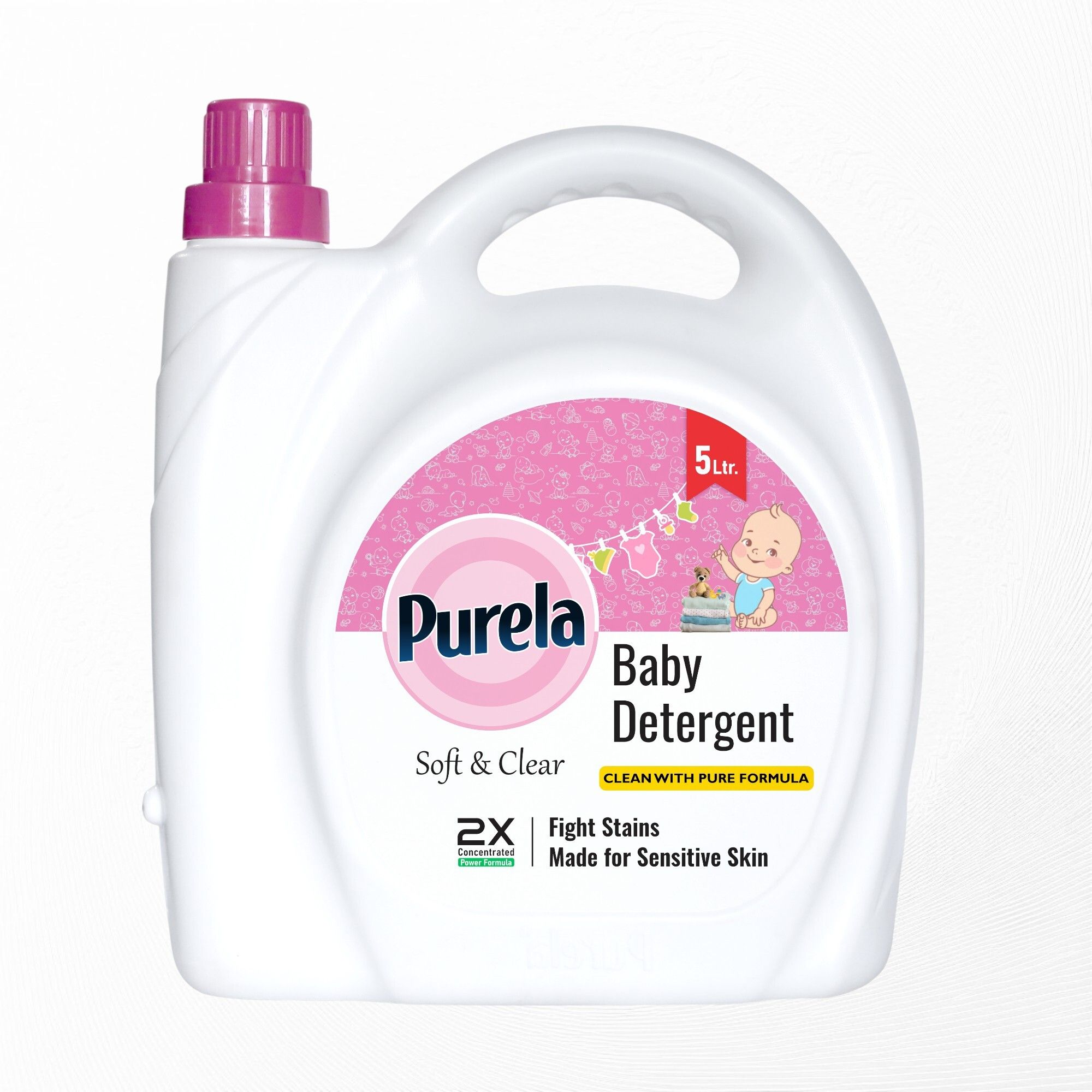 Baby Liquid Detergent 5L | Gentle Sensitive Skin | Milk Poop Fruit Stains Rose Liquid Detergent-image-15