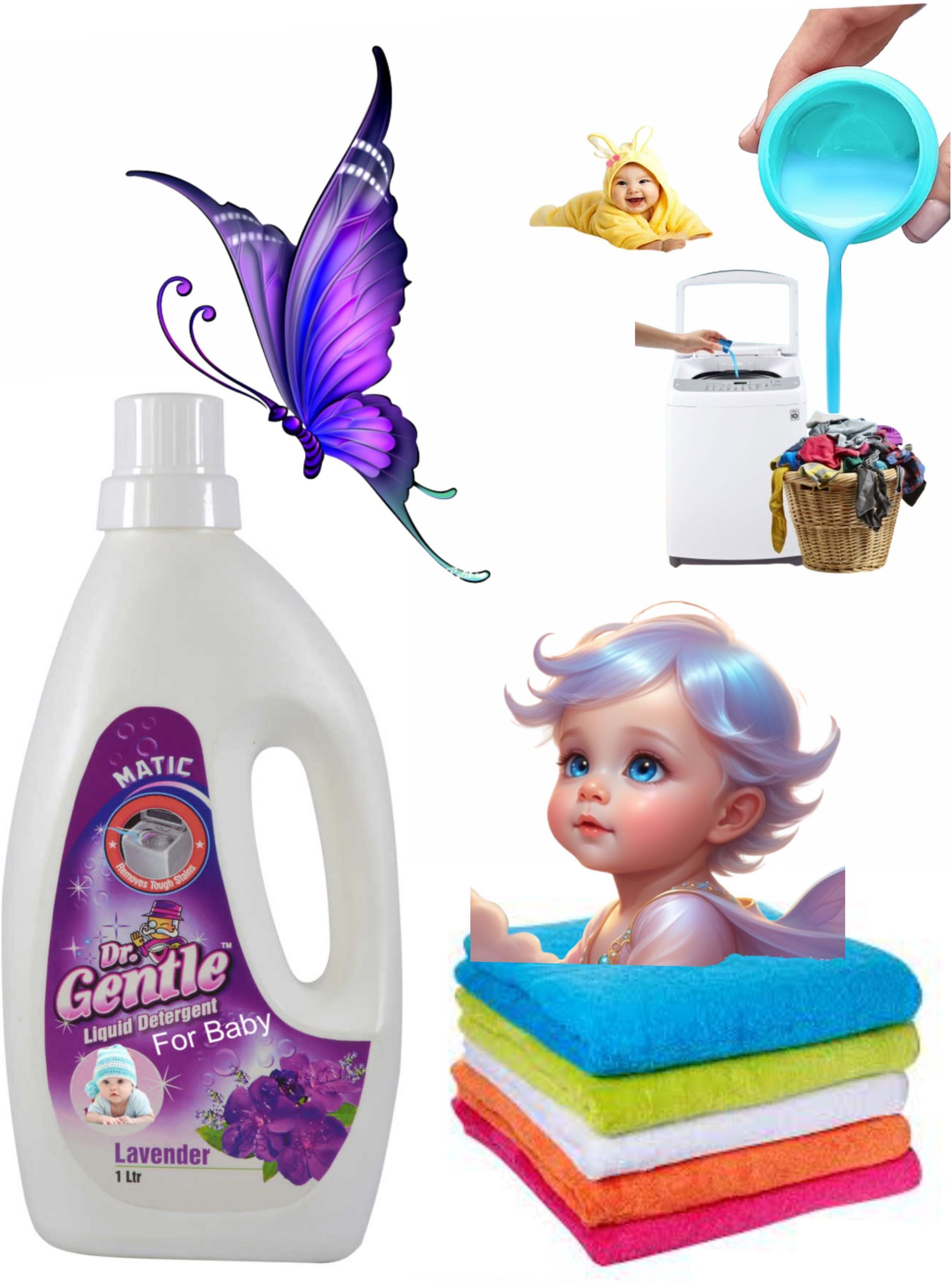 doctorgentle baby cloth washing liquid laundry detergent Lavender Liquid Detergent-picture-12