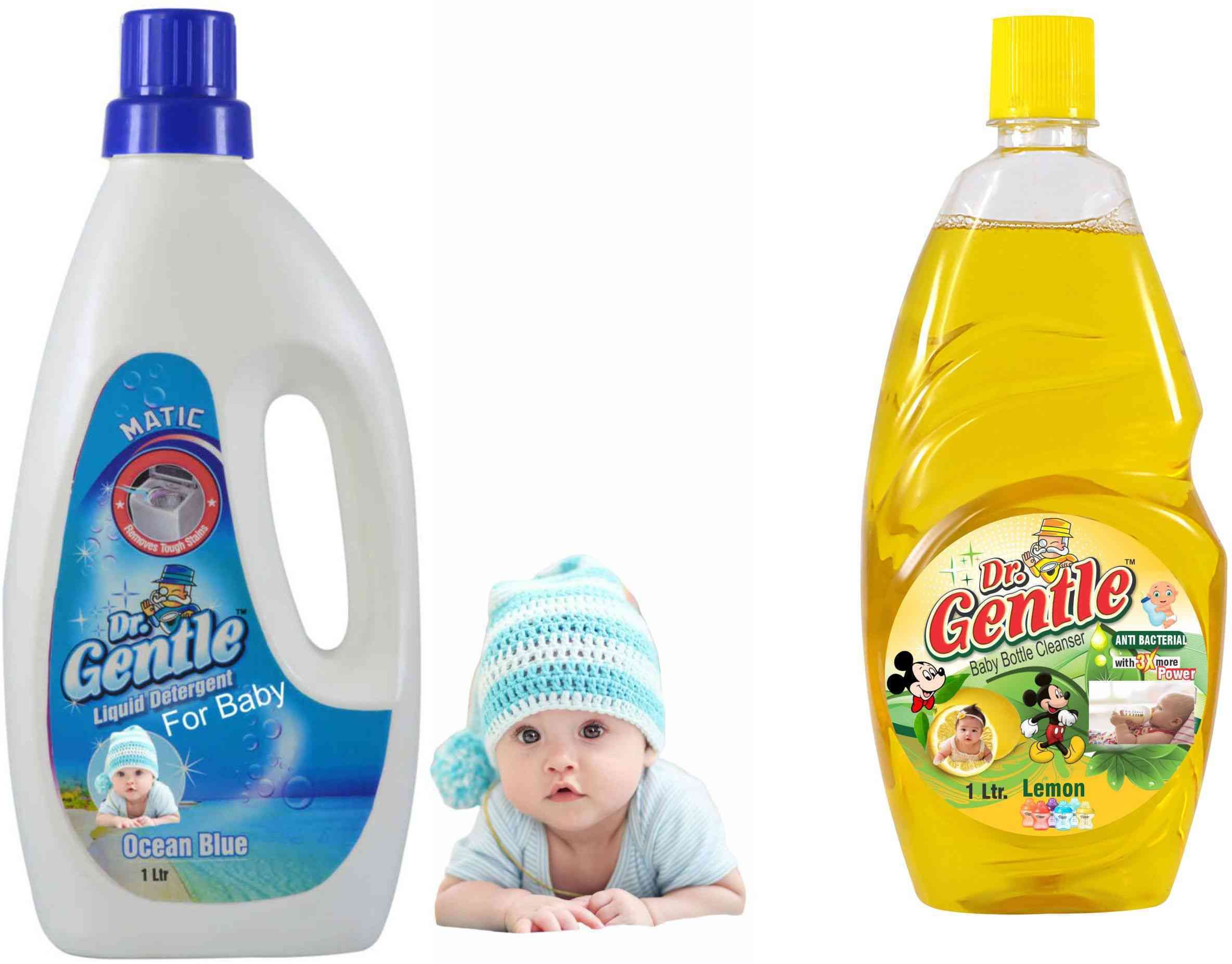 doctorgentle Natural Plant Based Baby Laundry for Clothes With Baby Bottle Cleanser Lemon Floral Liquid Detergent-picture-20