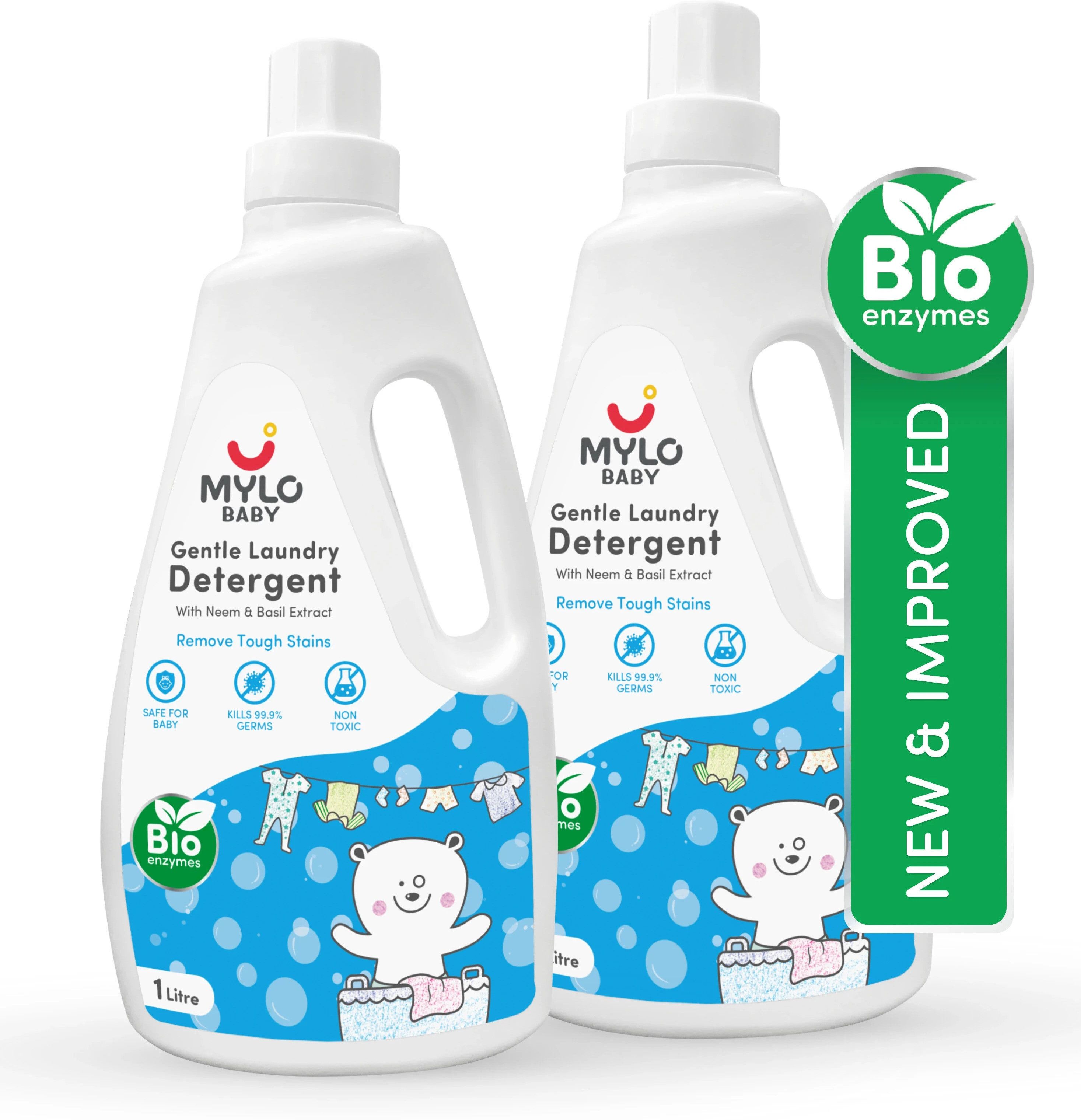 Baby Gentle Laundry| Chemicals & Fragrance Free | pH Balanced Liquid Detergent