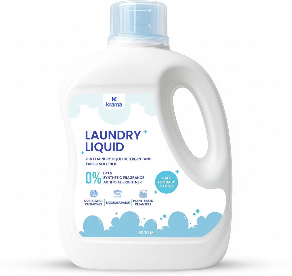 krama 2in1 Plant Based Natural Liquid Detergent & Fabric Softener | Top & Front Load Blossom Liquid Detergent-picture-39