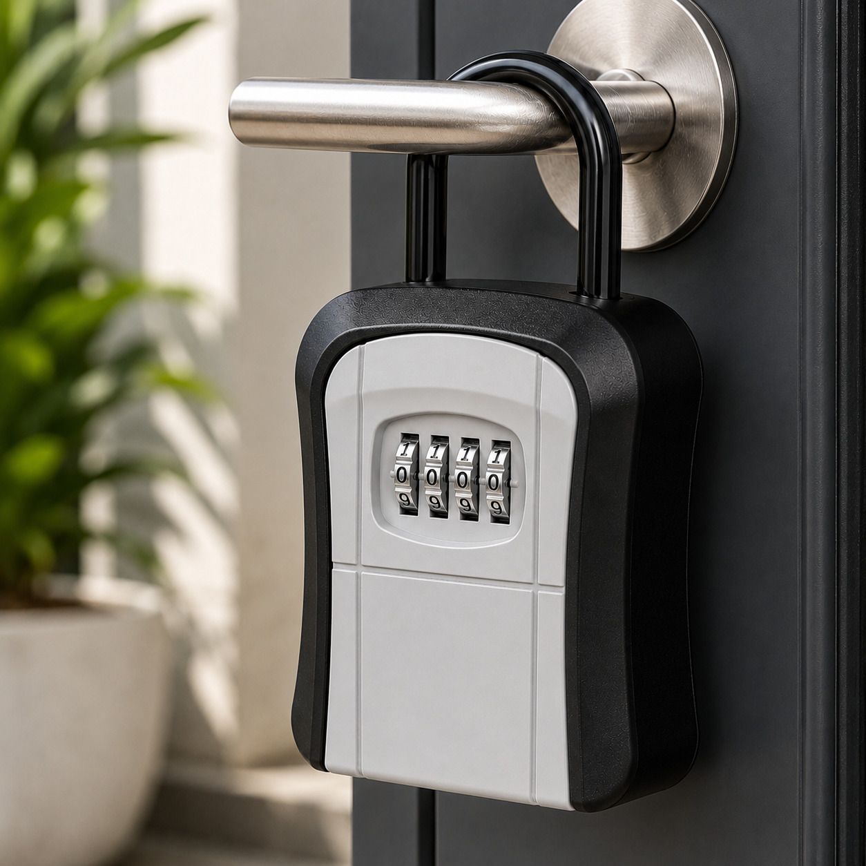 evona Combination Key Lock Box Waterproof Weatherproof Wall Mount Security Safe For Combination Lock-picture-11