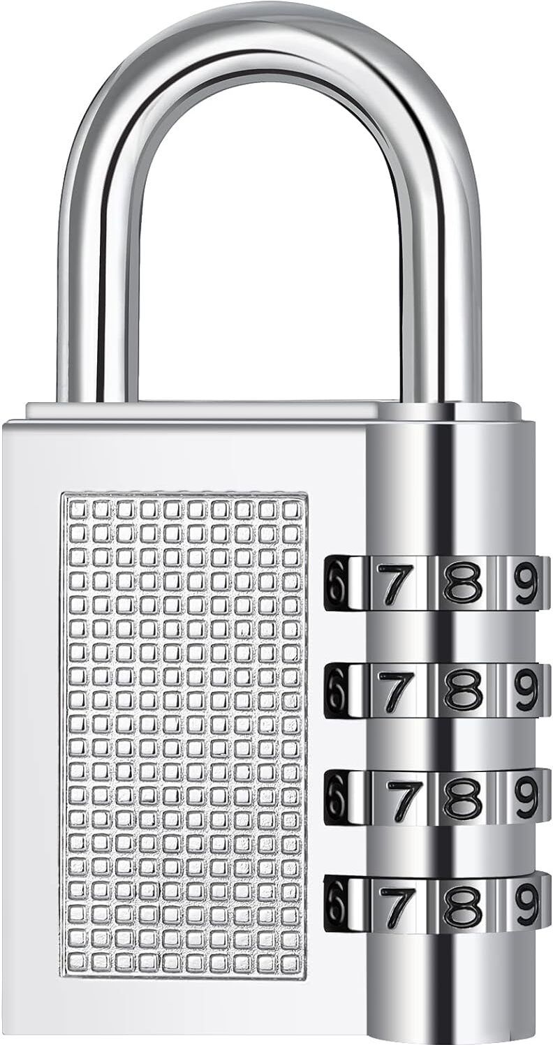 4 Digit Combination Padlock for School Gym Locker Padlock with Code Luggage Lock Padlock-image-31