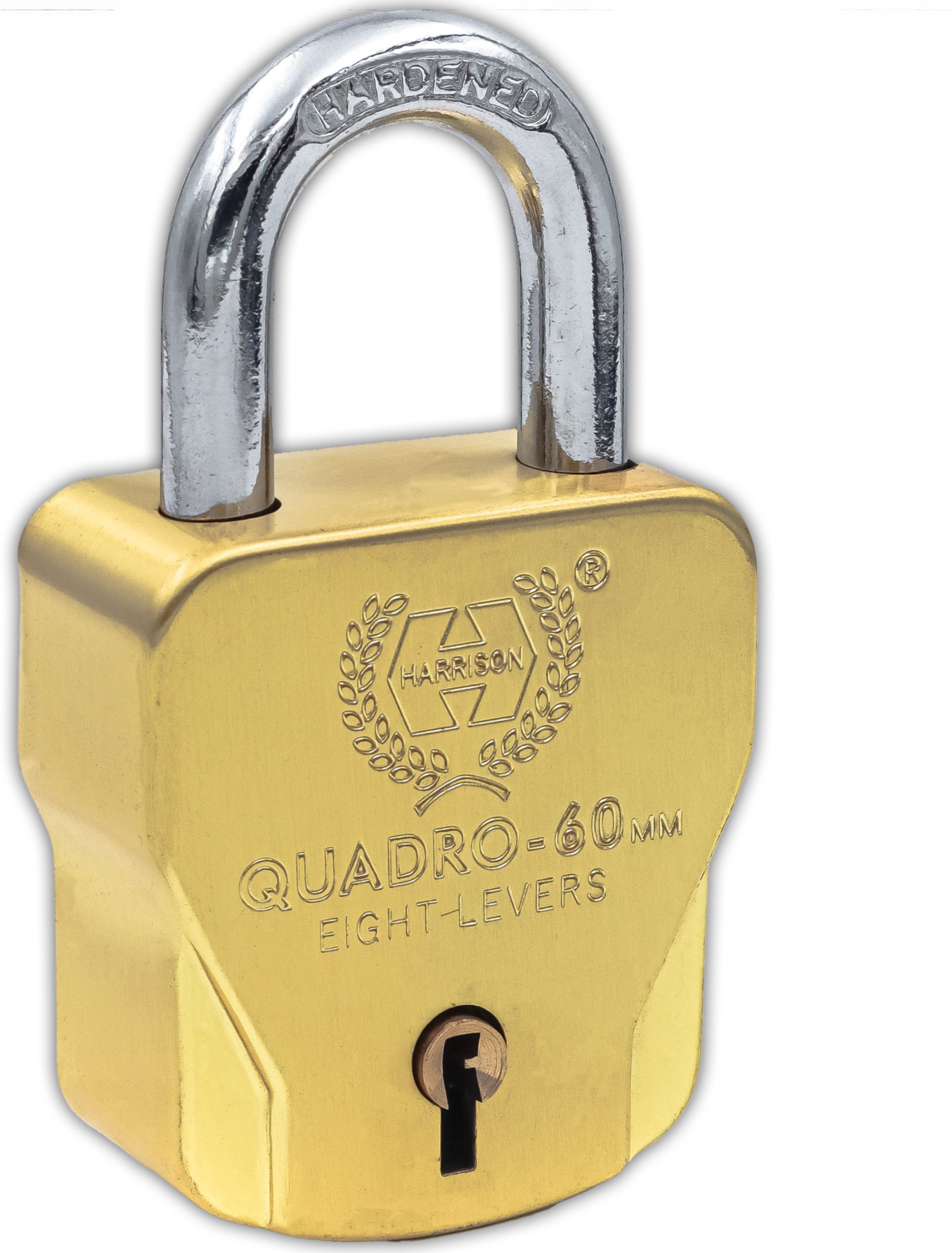 harrison Quadra 60mm Lock | S.S | Gold | 4 Keys | Lock and Key | Door Lock | Aligarh Lock Padlock-picture-27