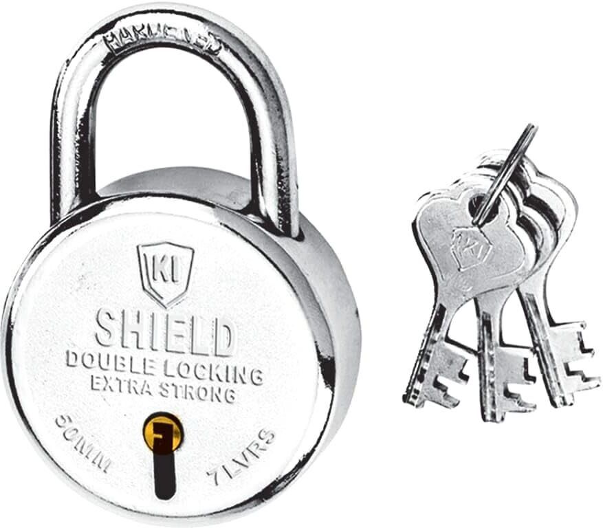 kishield Round 50mm , 7 Levers Steel padlock (1 pc) Padlock-picture-11