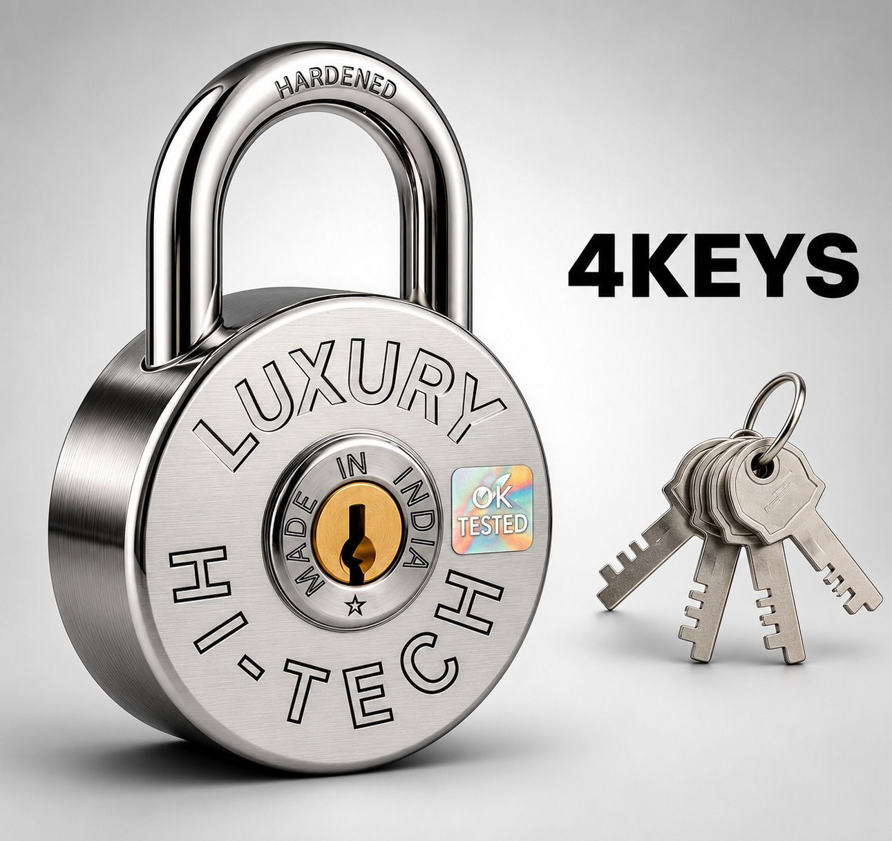 execlave Hi-Tech Hardened Steel Padlock Padlock-picture-0
